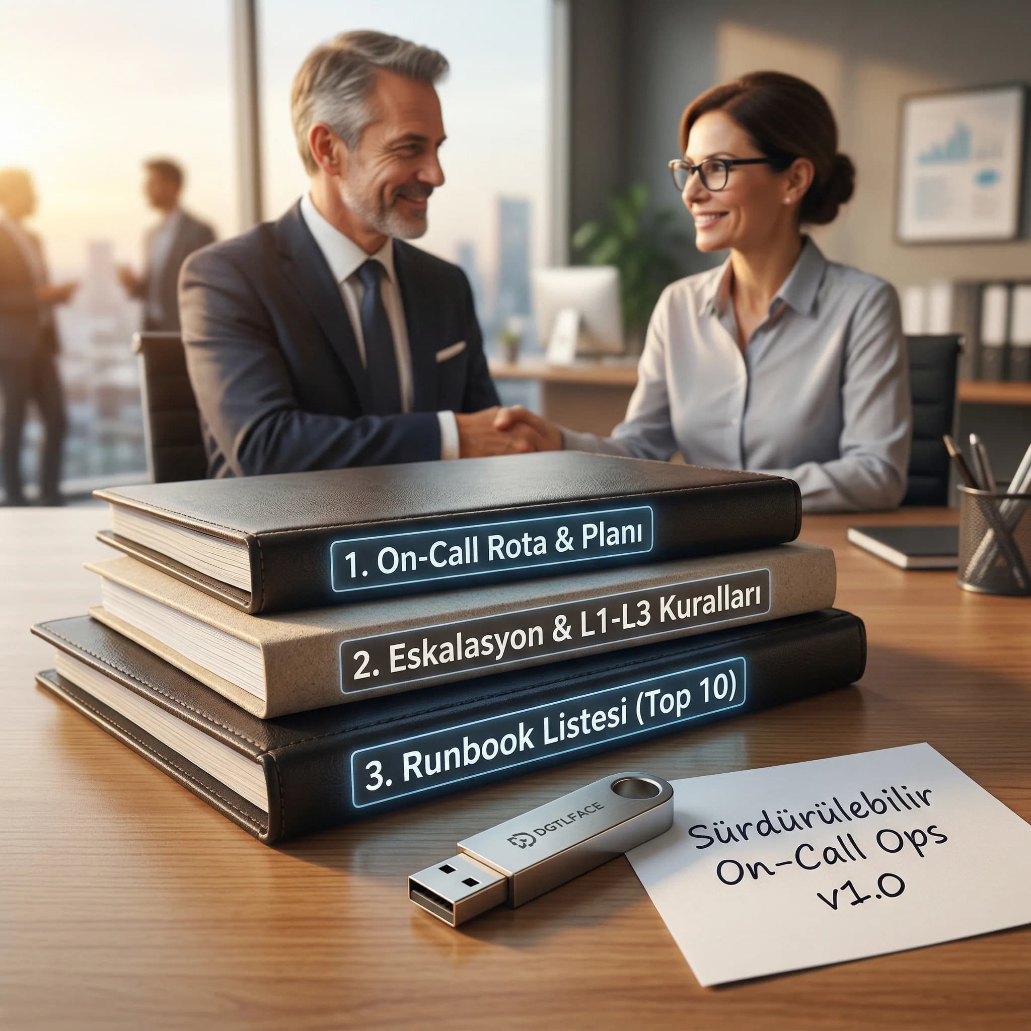 On-call deliverables seti, amaç sürdürülebilir operasyon, otel ve B2B bağlamı