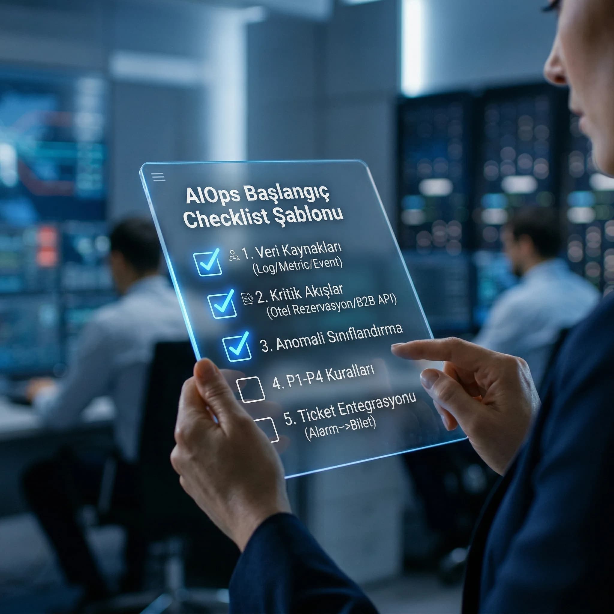 AIOps devreye alma checklist’i, amaç hızlı başlangıç, teknik ekip bağlamı