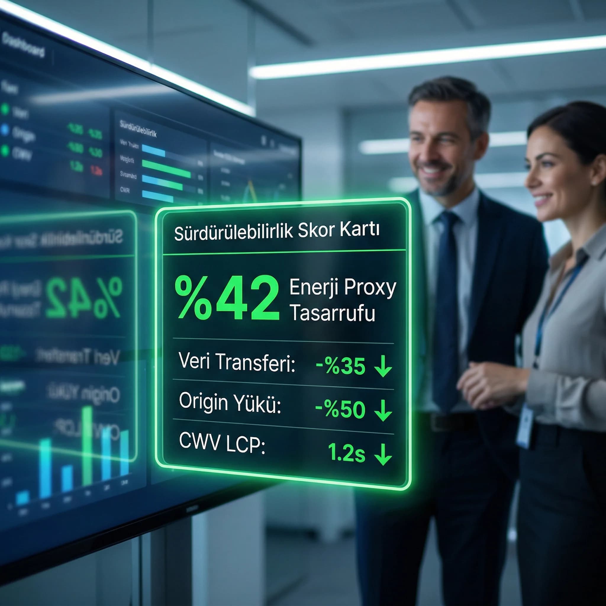 Enerji proxy KPI kartı, amaç trend raporlama, yönetim bağlamı