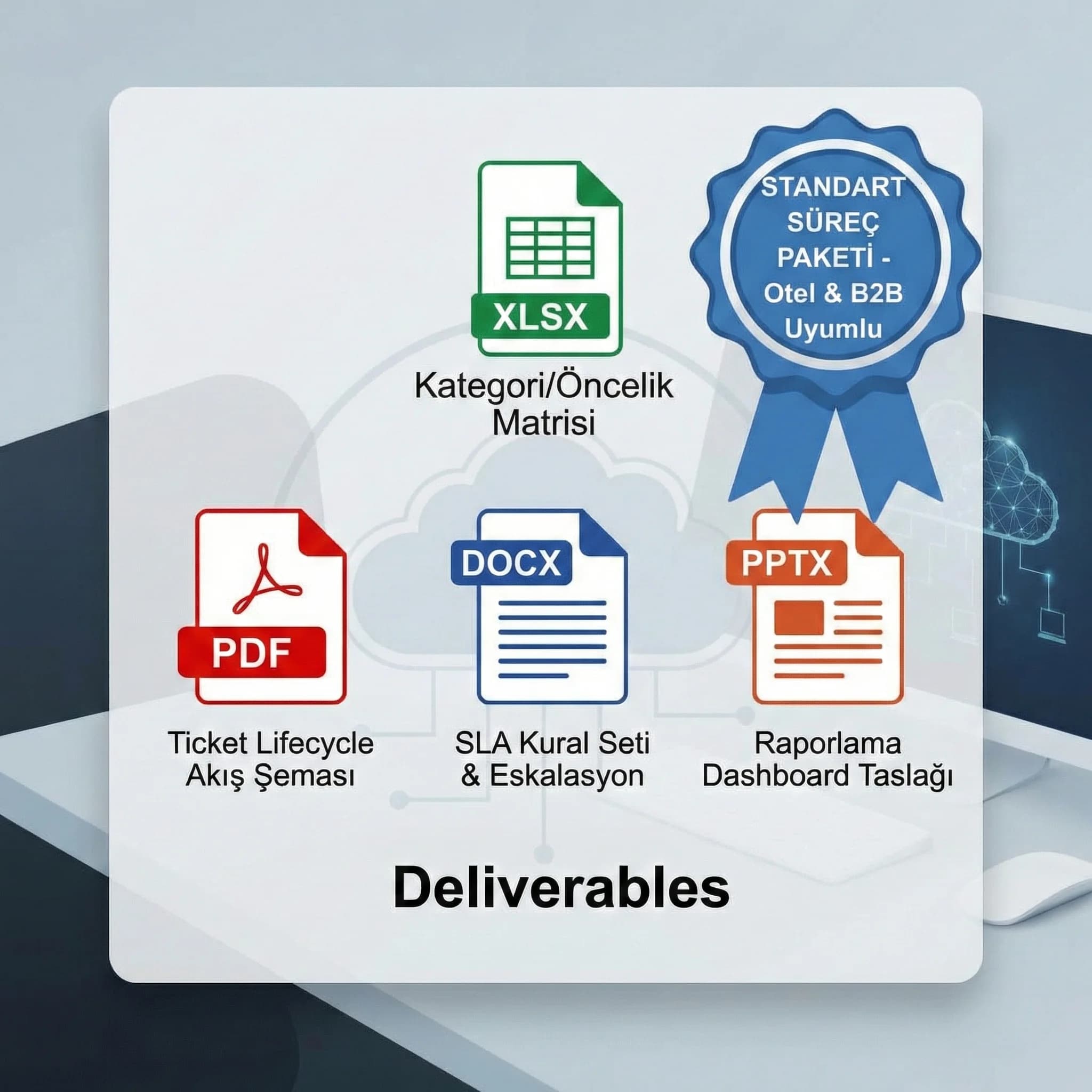 Süreç deliverables kartı, amaç güven, tedarikçi-müşteri bağlamı