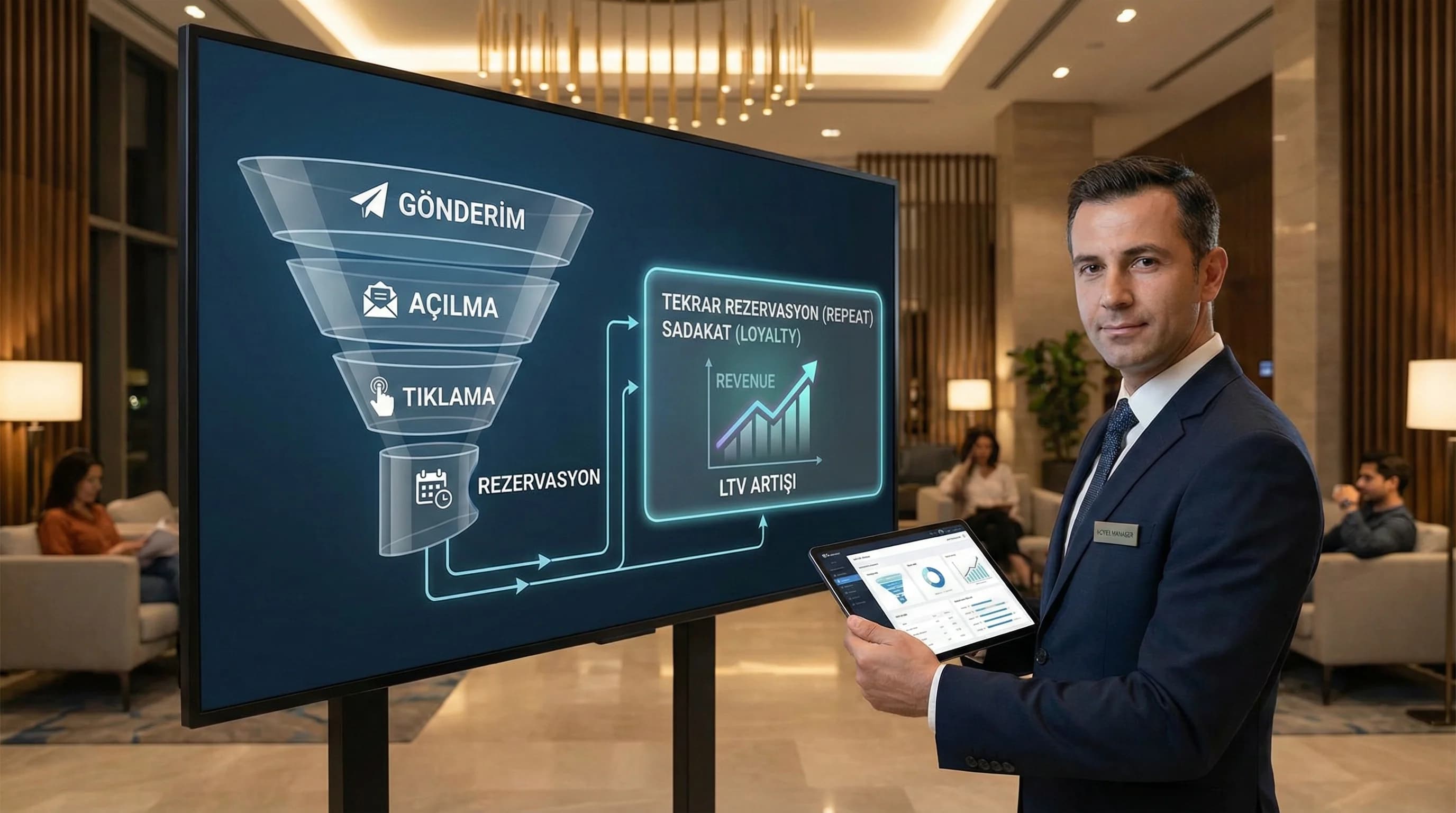 CRM ve E-posta Pazarlama Dönüşüm Raporları: Tekrar Rezervasyon ve Sadakati Ölçmek