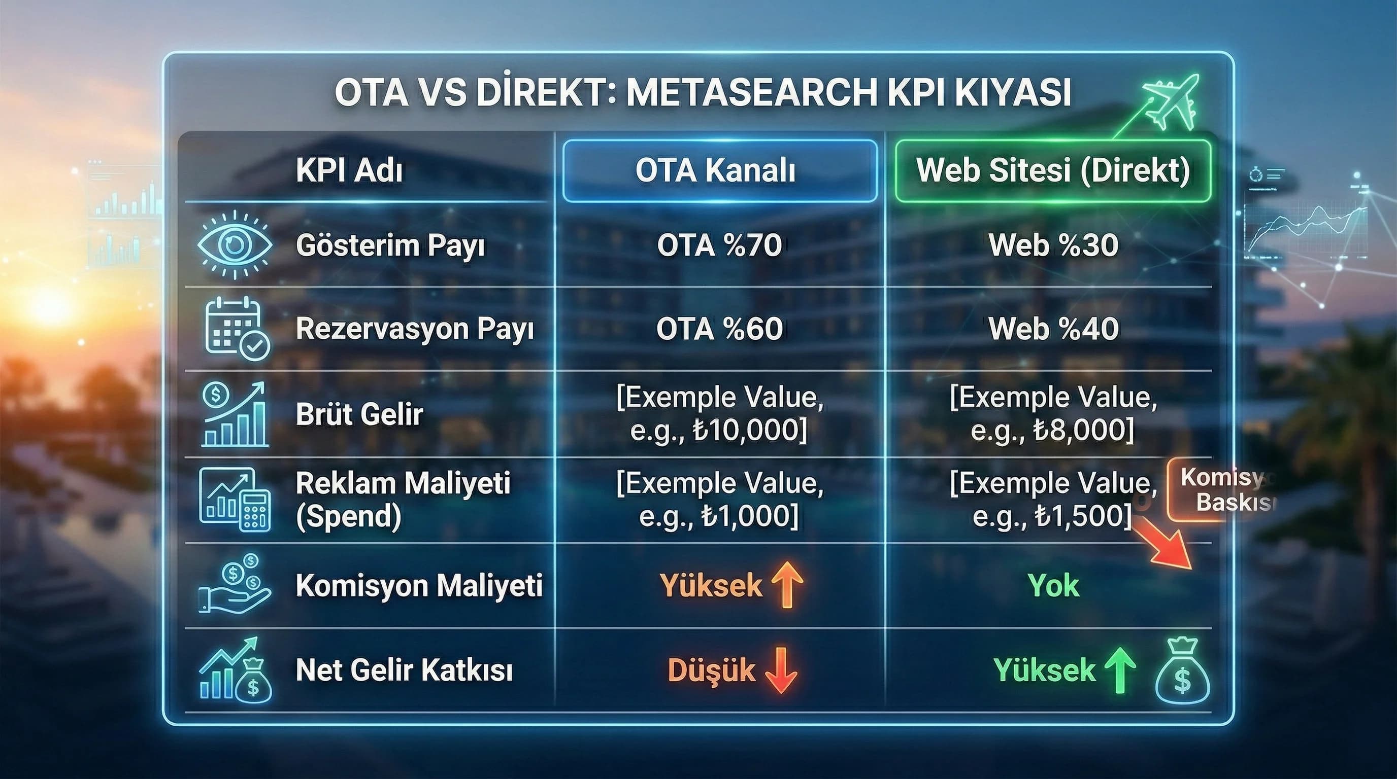 Metasearch optimizasyon senaryolarına geçişi ayıran görsel