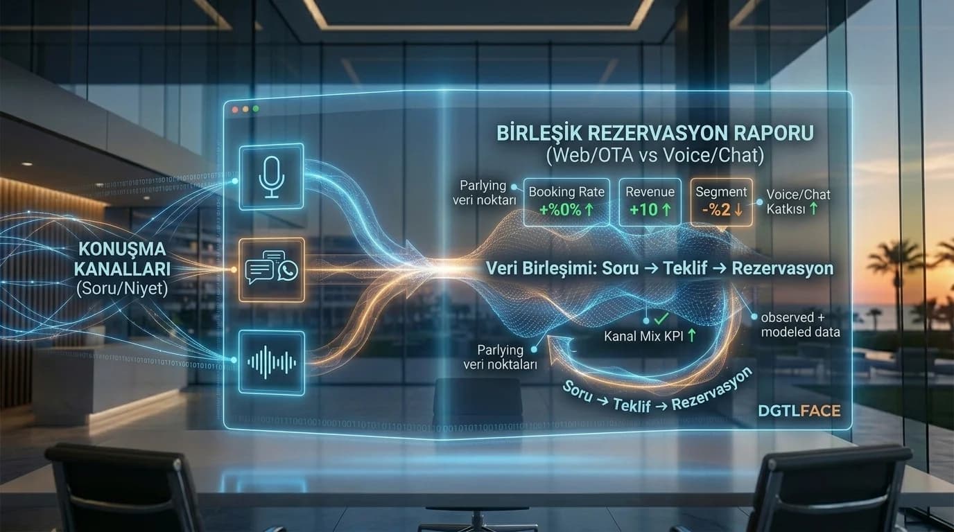 WhatsApp webchat voice taleplerini web OTA raporuna bağlayan görsel