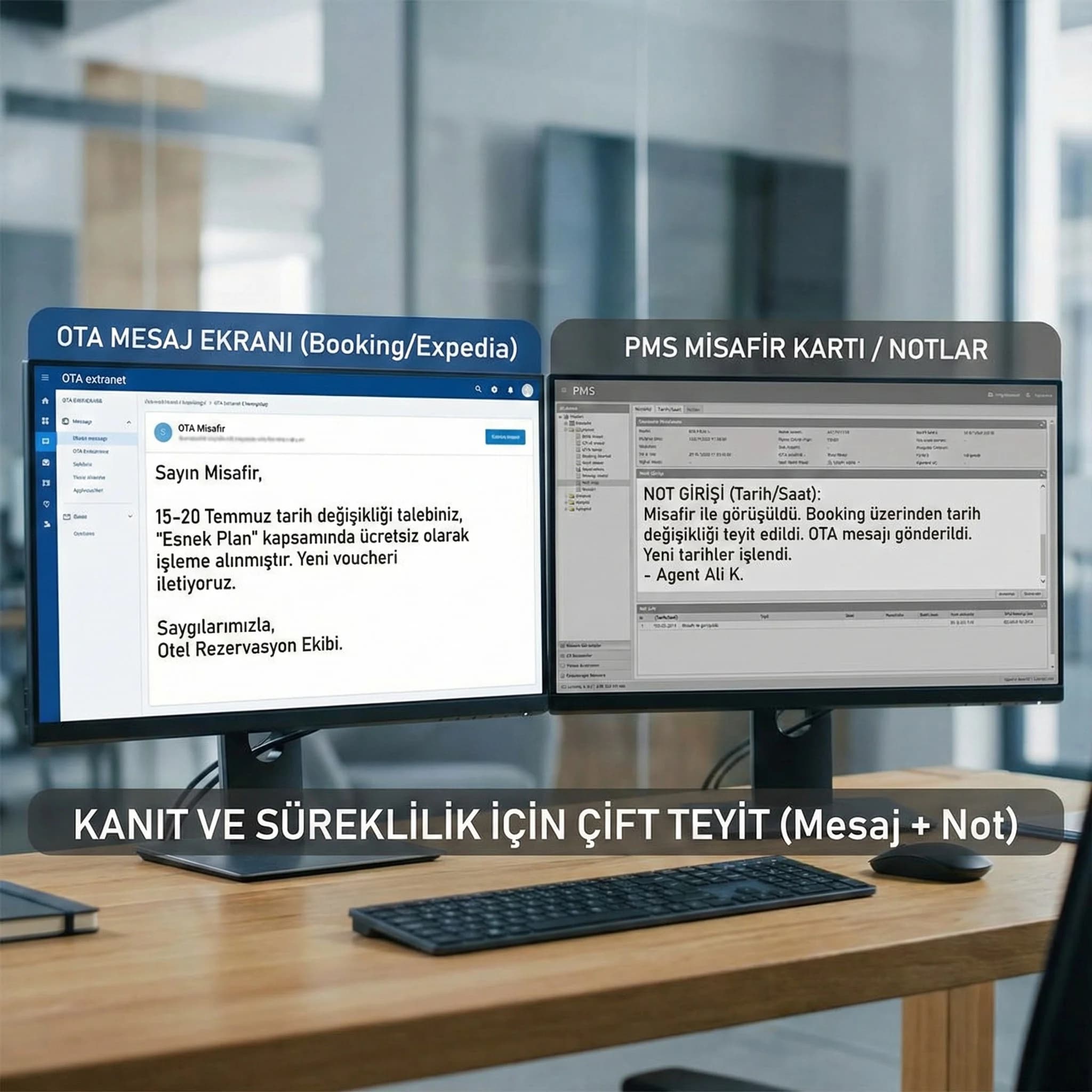 Çözüm hızı memnuniyet yanlış yönlendirme paneli + otel bağlamı