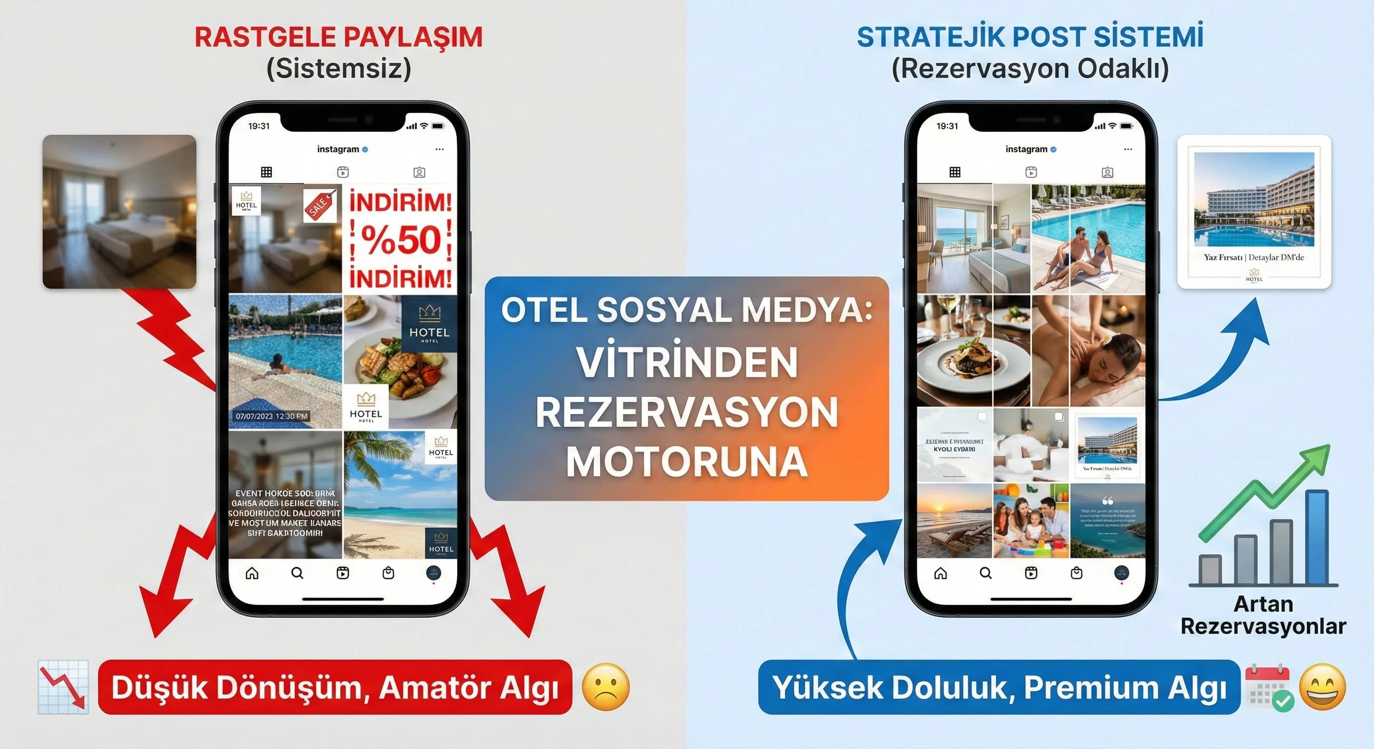 Oteller İçin Sosyal Medya Post Tasarım Rehberi