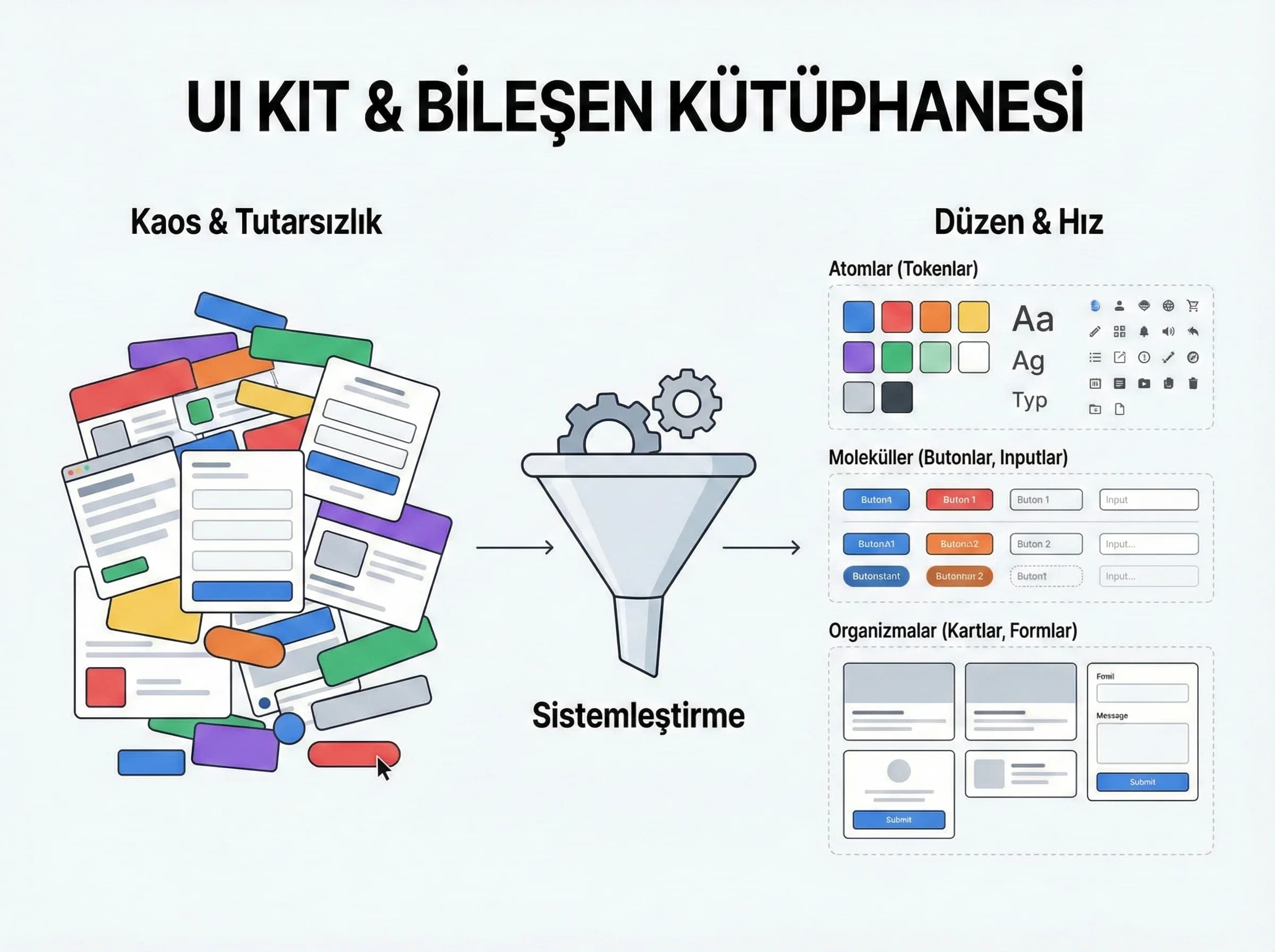 UI kit ve bileşen kütüphanesi bölüm ayırıcı görseli