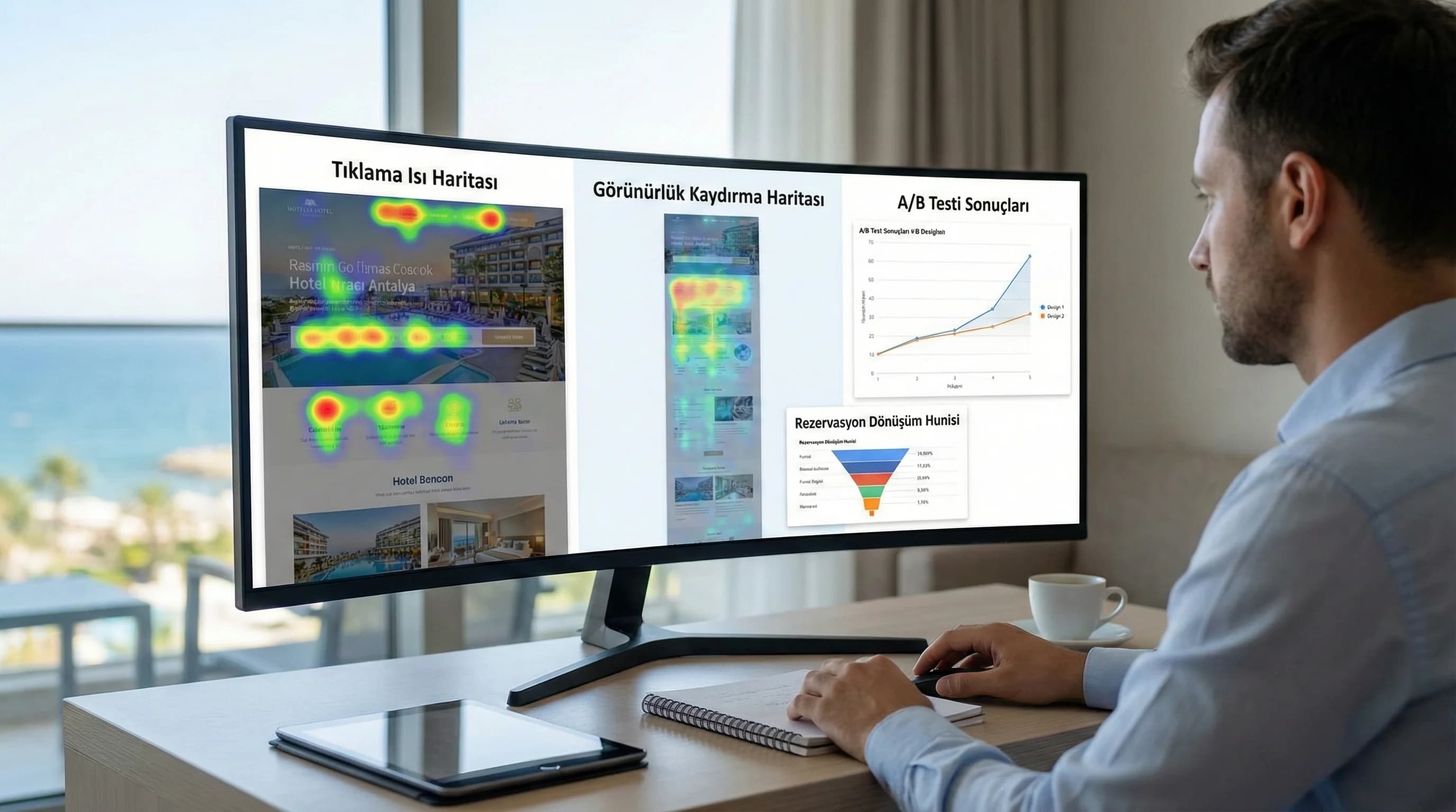 Otel UX Metrikleri: Heatmap, Scroll Map ve A/B Testleri Nasıl Kullanılır?