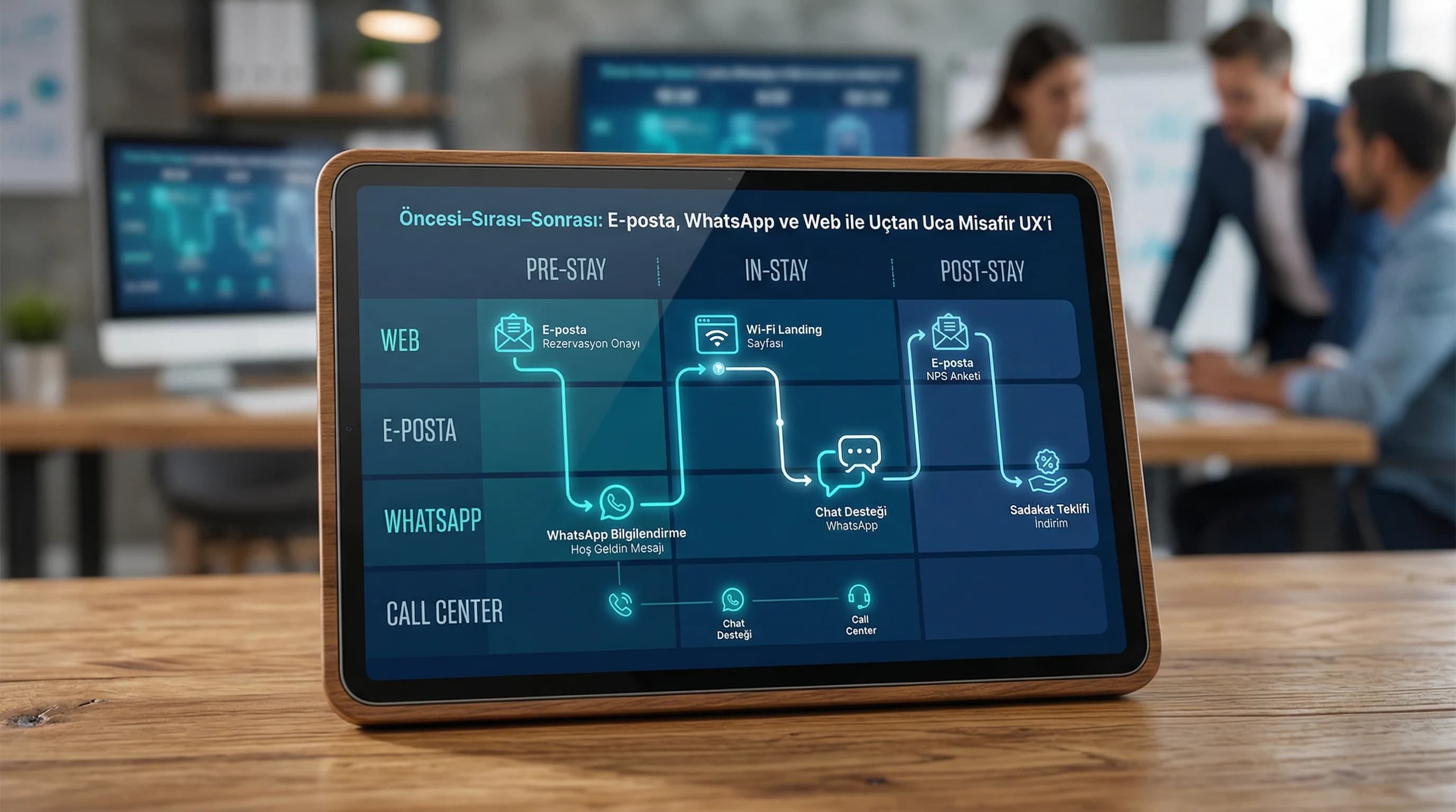 Dark mode ve premium görsel dil trend geçişi otel bağlamı
