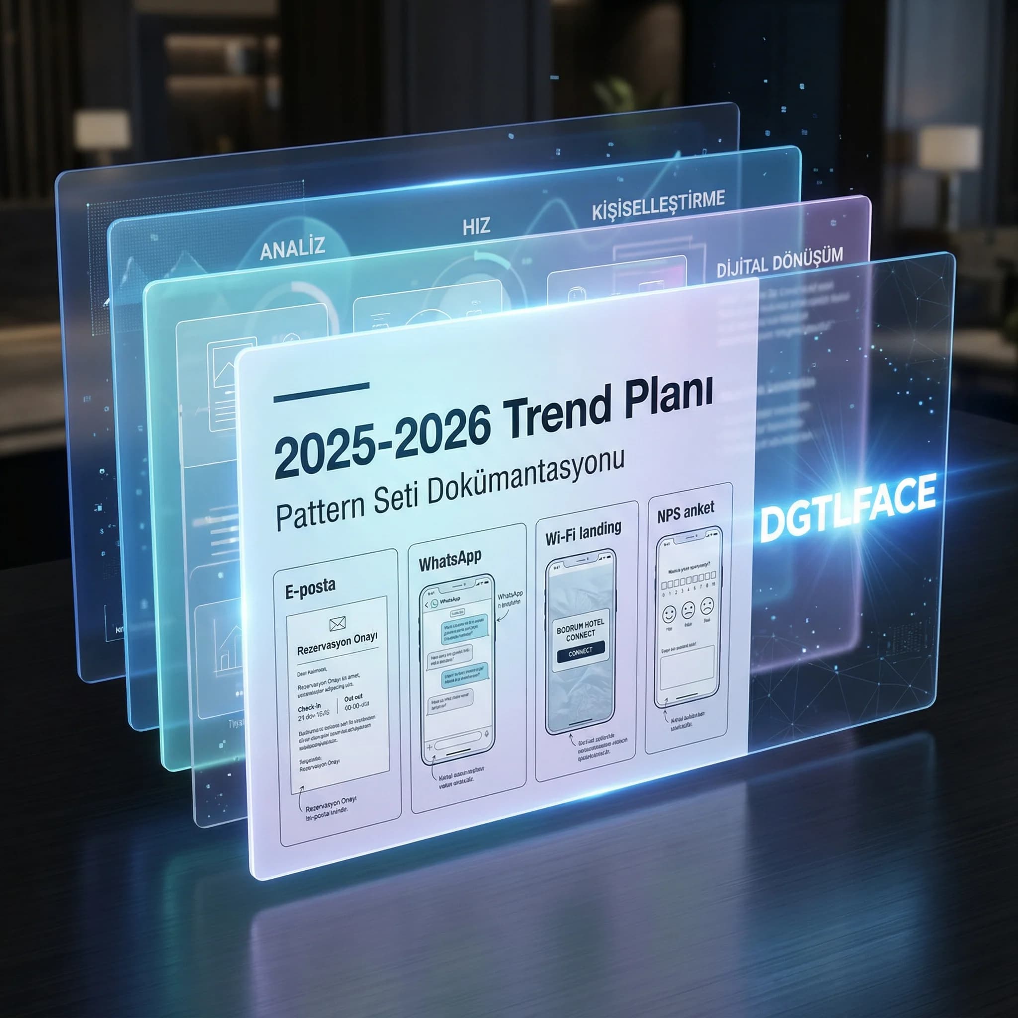 Trend planı deliverables ve pattern seti kanıt kartı otel bağlamı