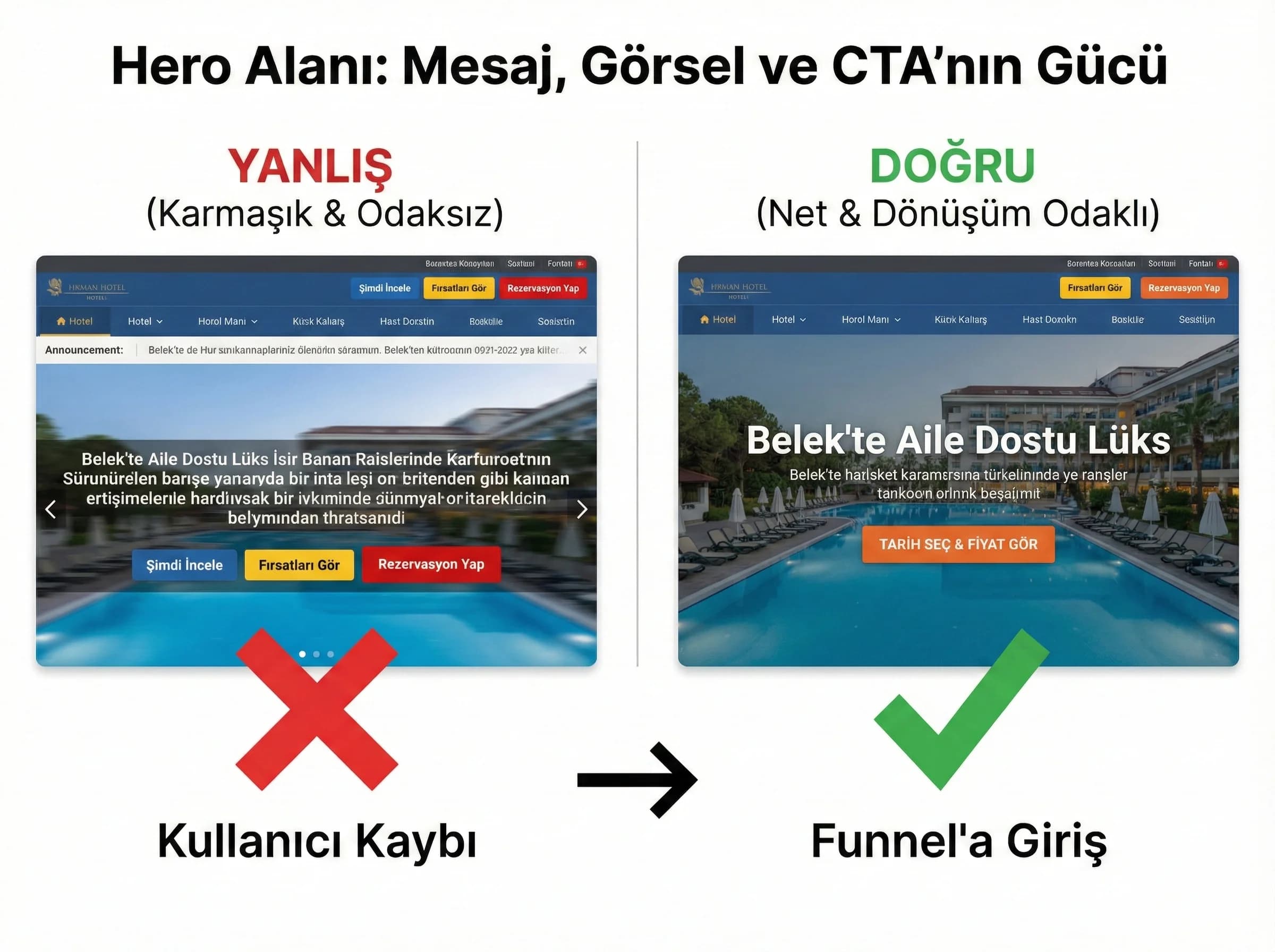 Hero tasarımına geçiş ayırıcı görsel otel bağlamı