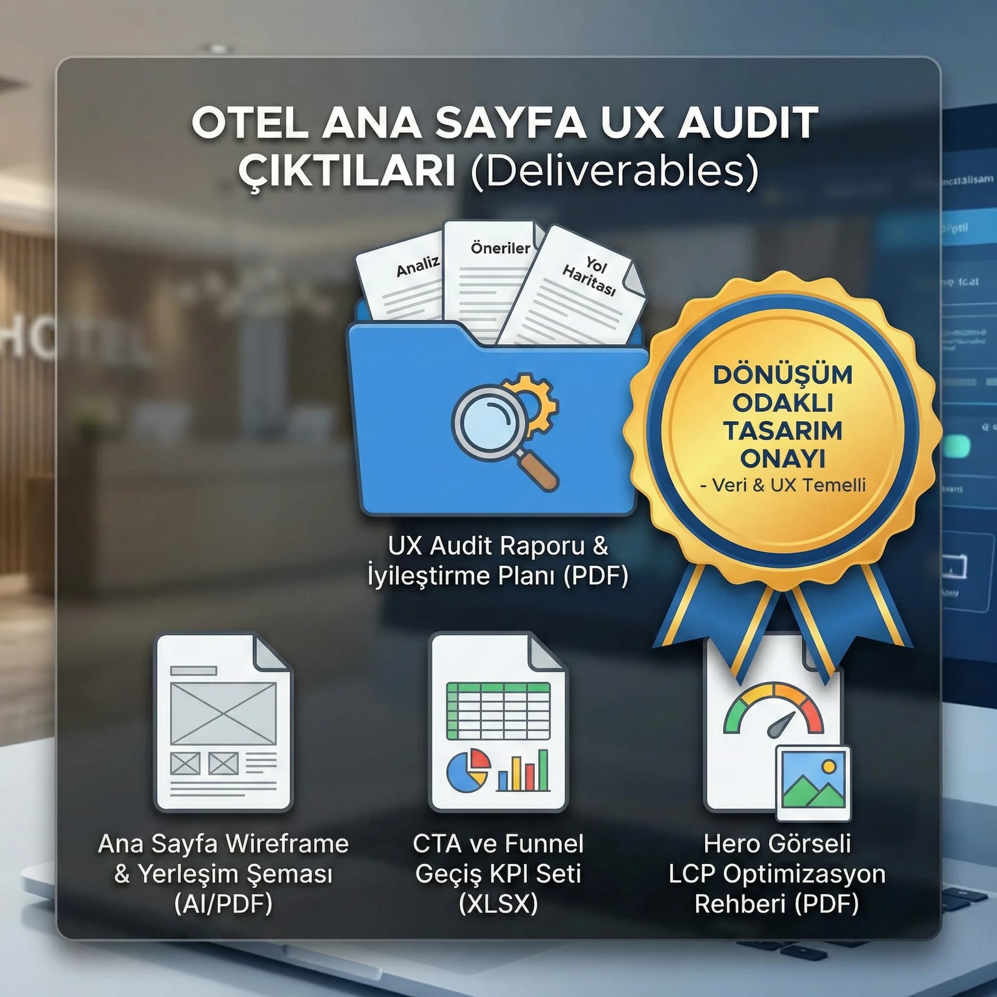 Homepage UX audit deliverables kanıt kartı otel bağlamı