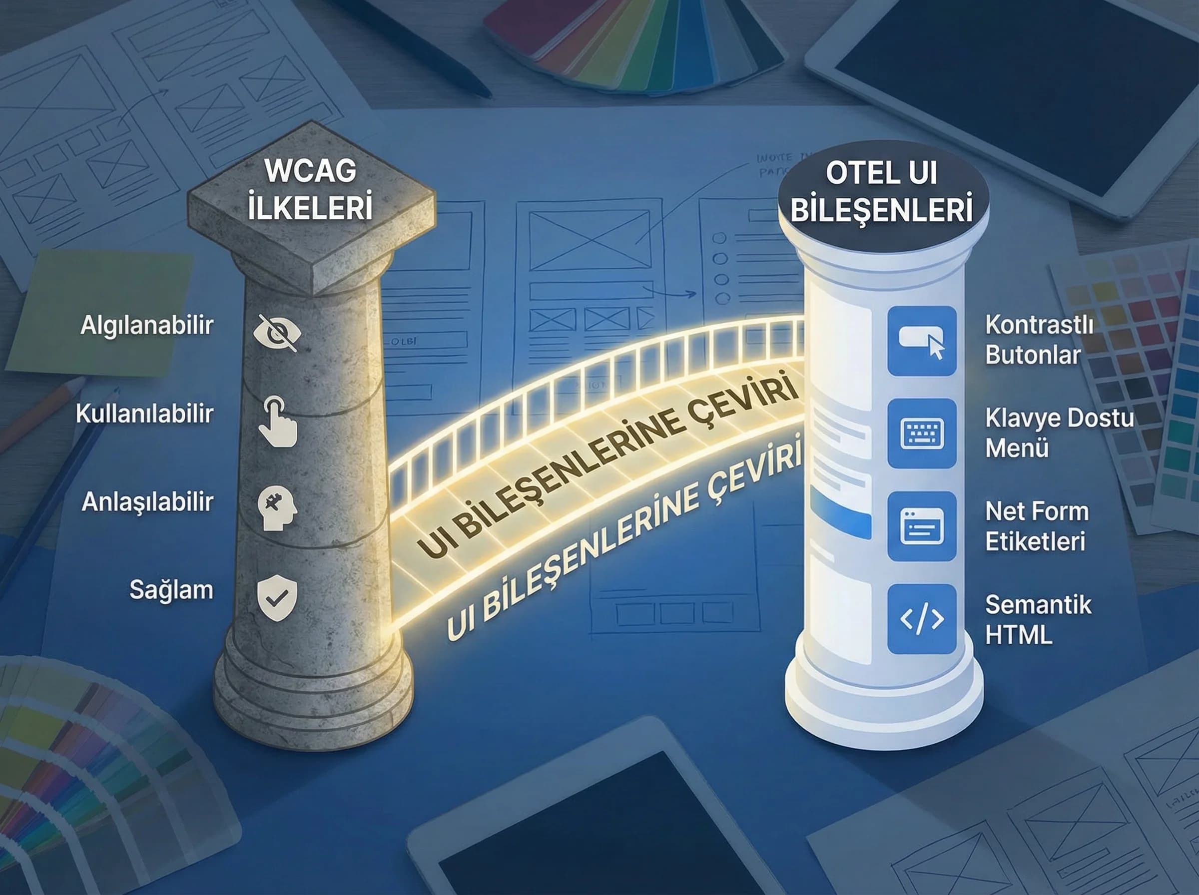 WCAG ilkeleri ve uygulamaya geçiş bölüm ayırıcı görsel