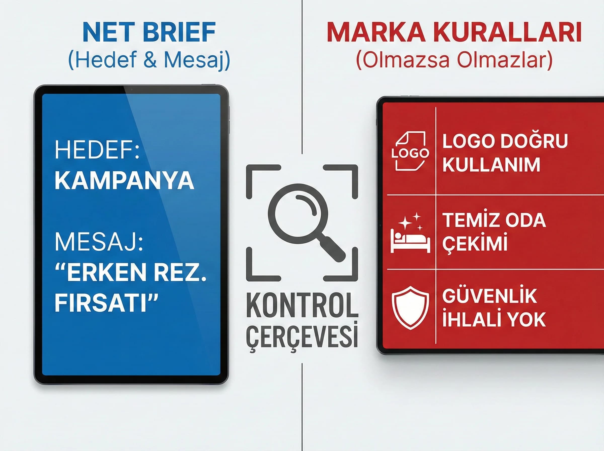 Brief ve marka kuralları bölüm geçiş görseli