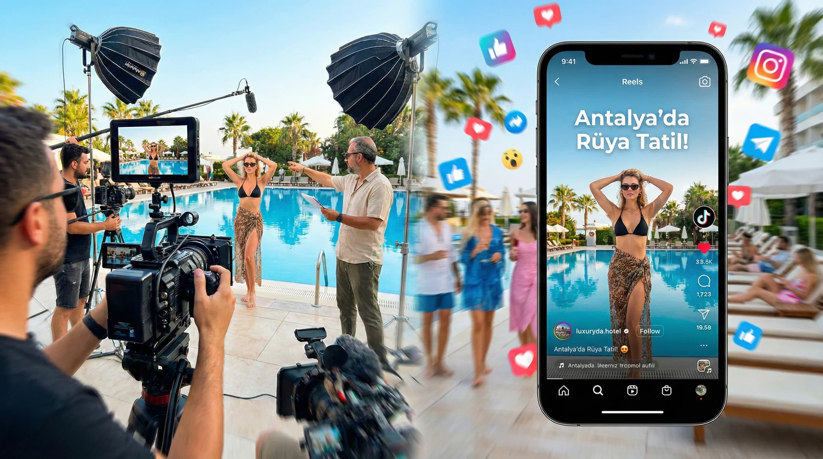 Dikey Video Prodüksiyon Rehberi: Oteller İçin Reels & TikTok Çekim Stratejisi