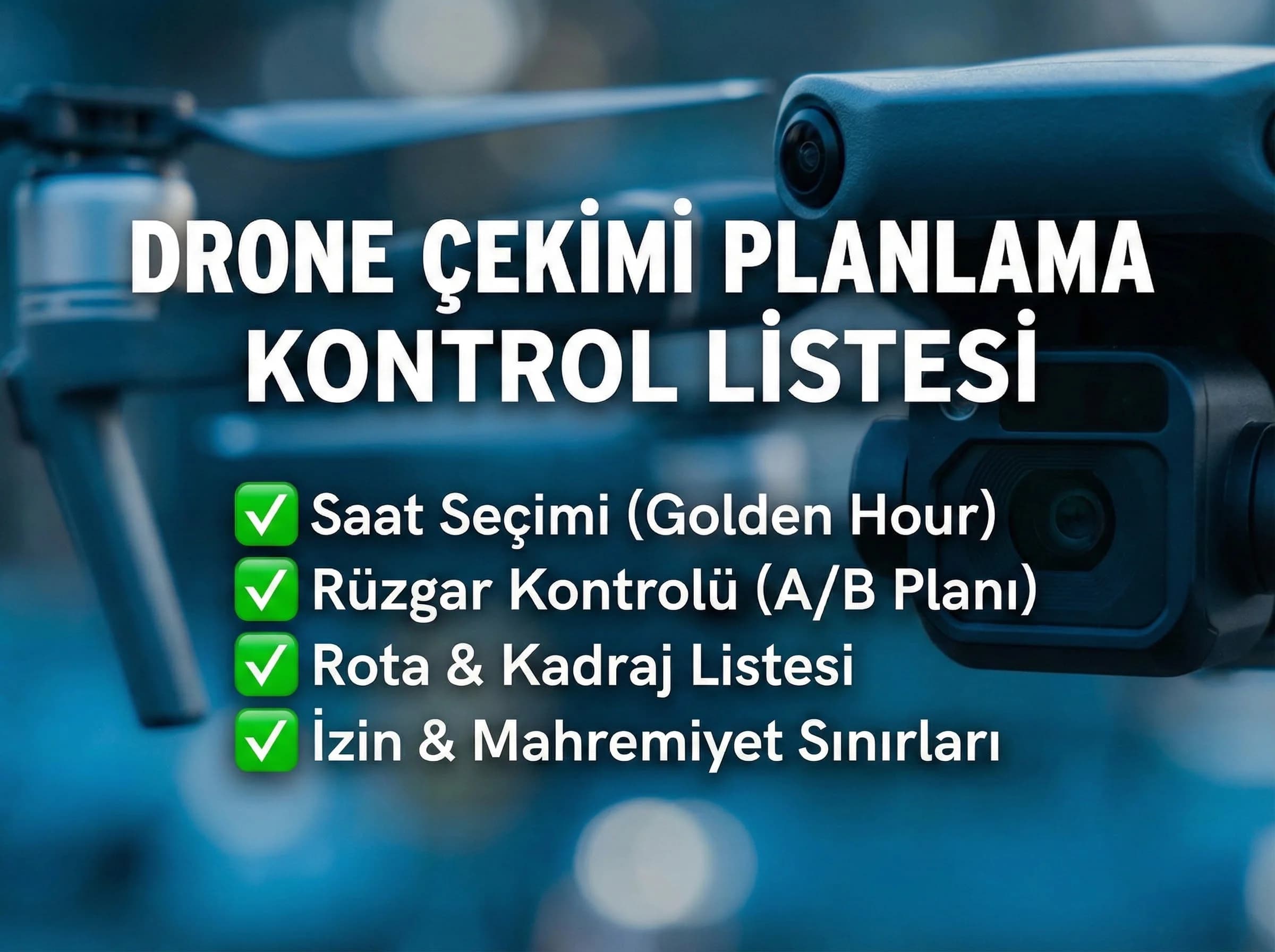 Otel drone çekimi planlama adımlarını ayıran bölüm görseli