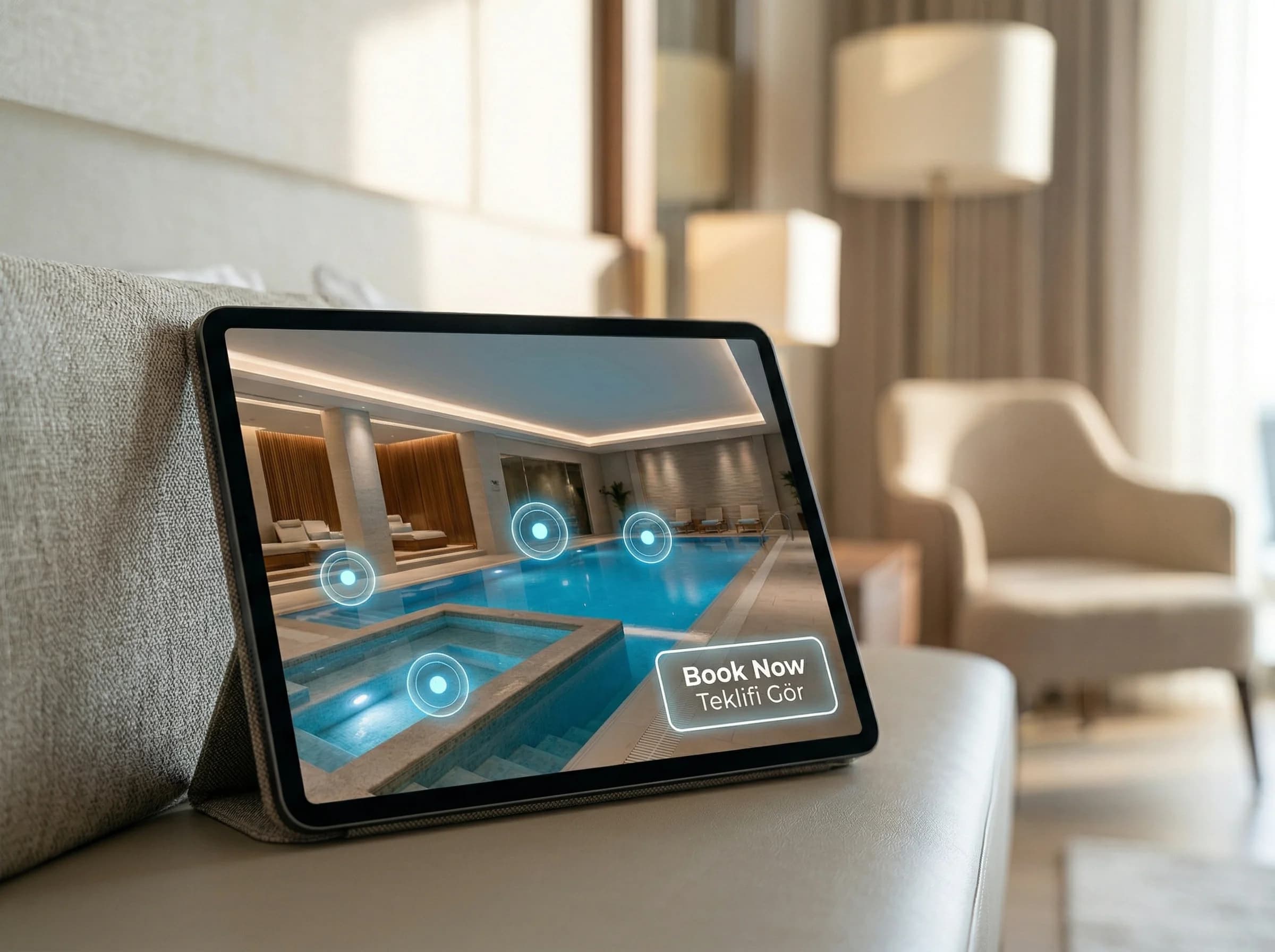 Book Now butonu ve hotspot yerleşim prensipleri otel bağlam