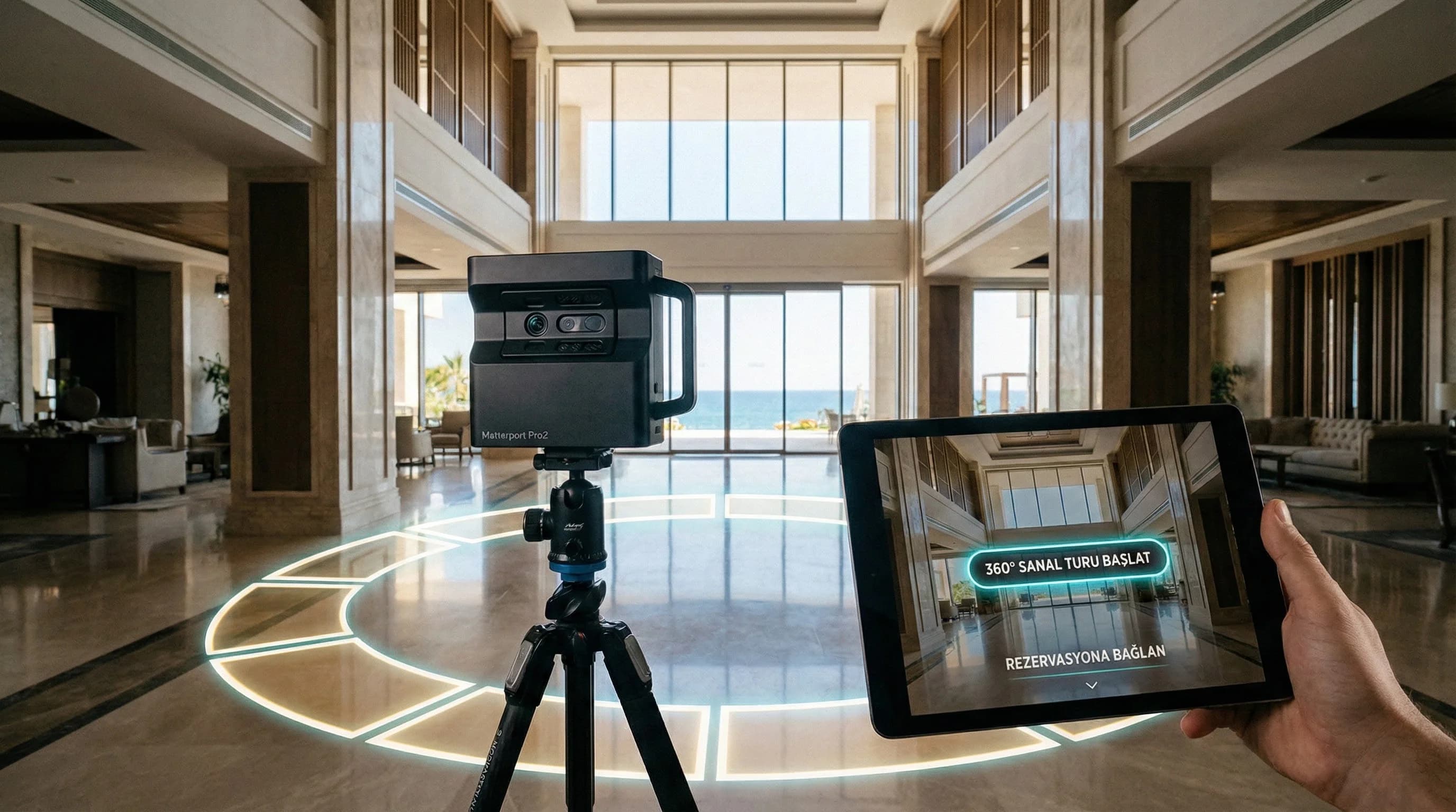 360° ve Sanal Tur Otel Çekimleri: Planlama, Çekim ve UX Entegrasyonu