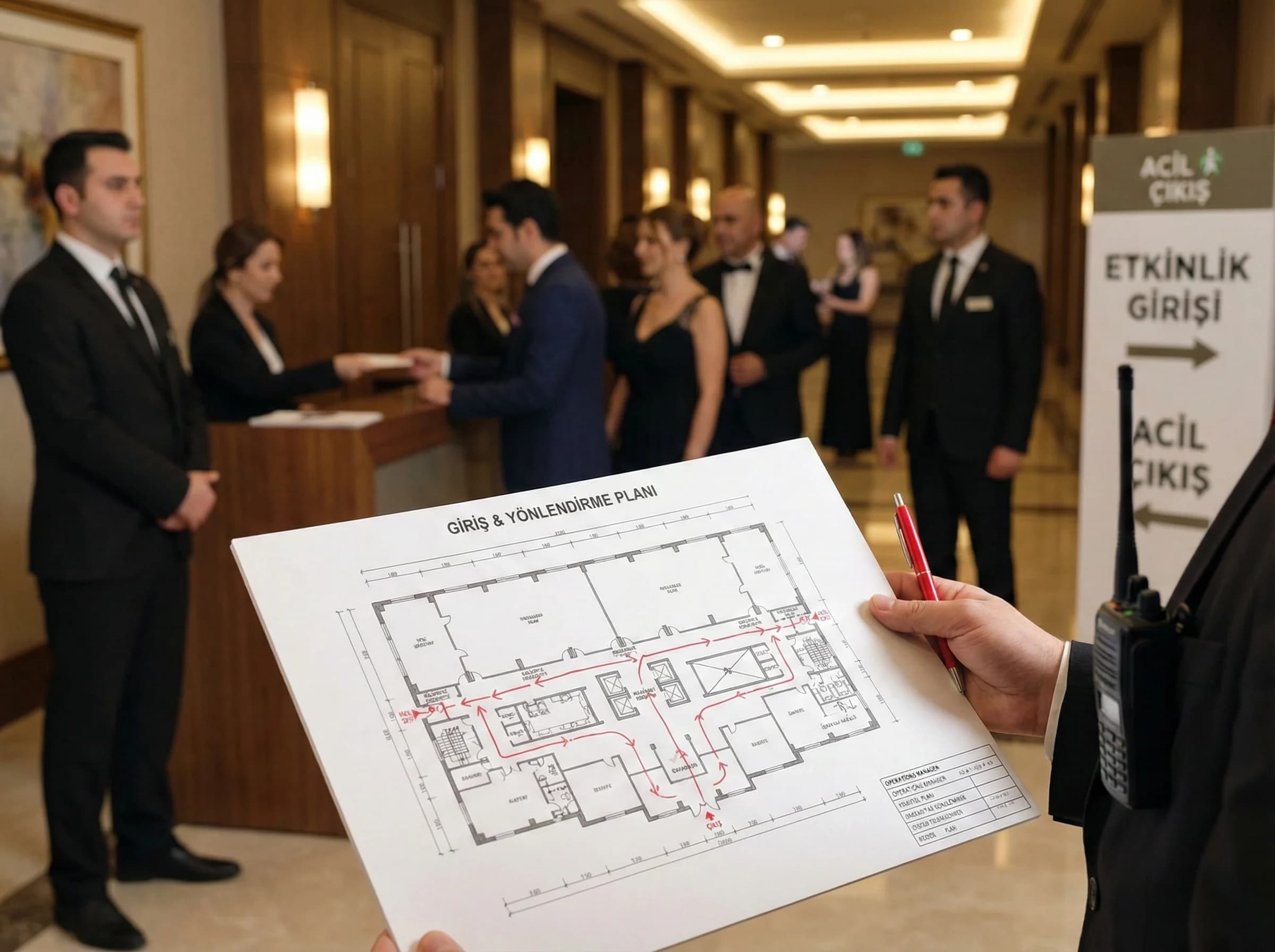 Misafir deneyimi ve güvenlik checklist bölüm geçiş görseli otel bağlamı