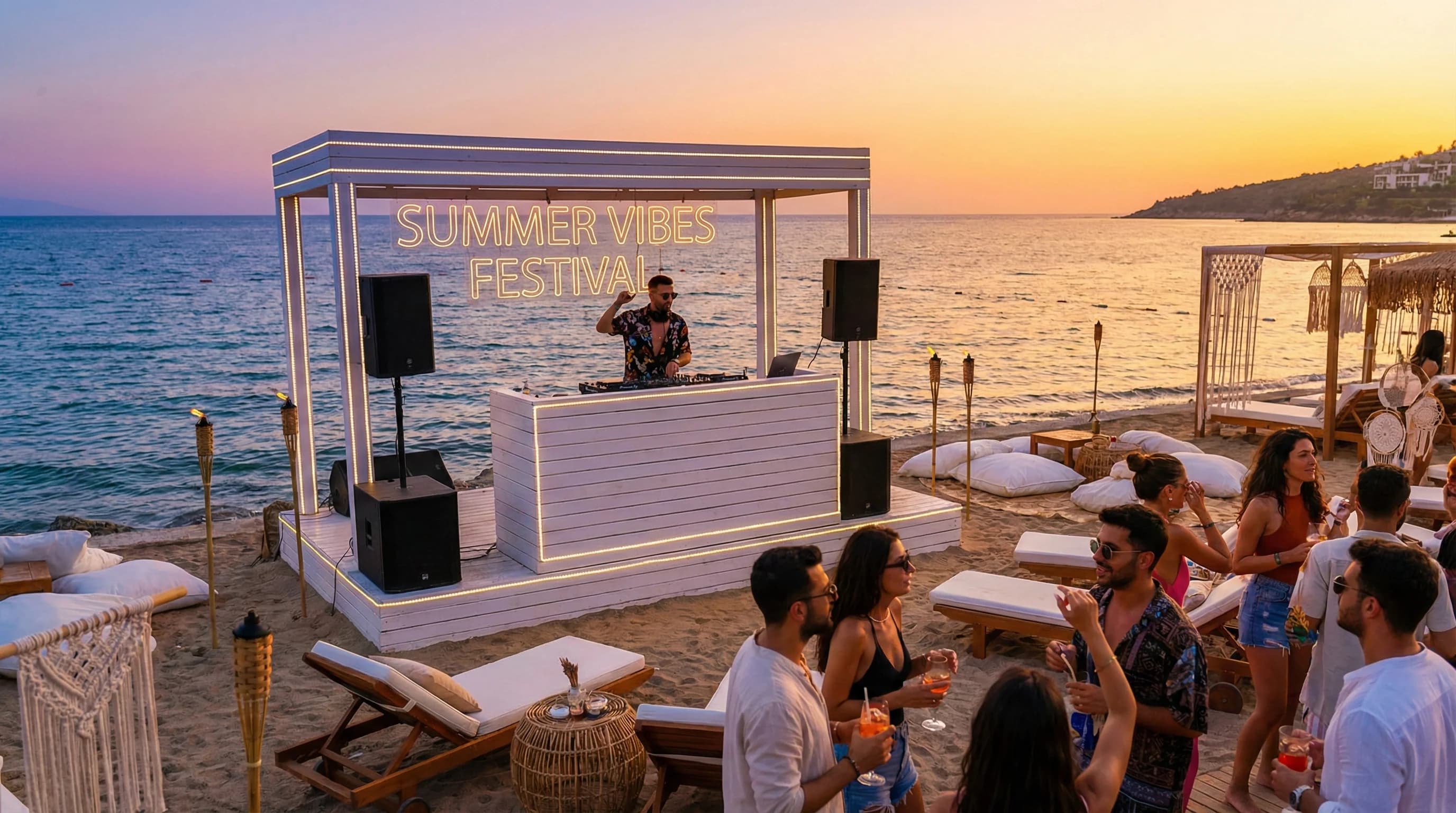 Otel Festival ve Beach Party Prodüksiyonu: DJ Set, Konsept ve İçerik Akışı