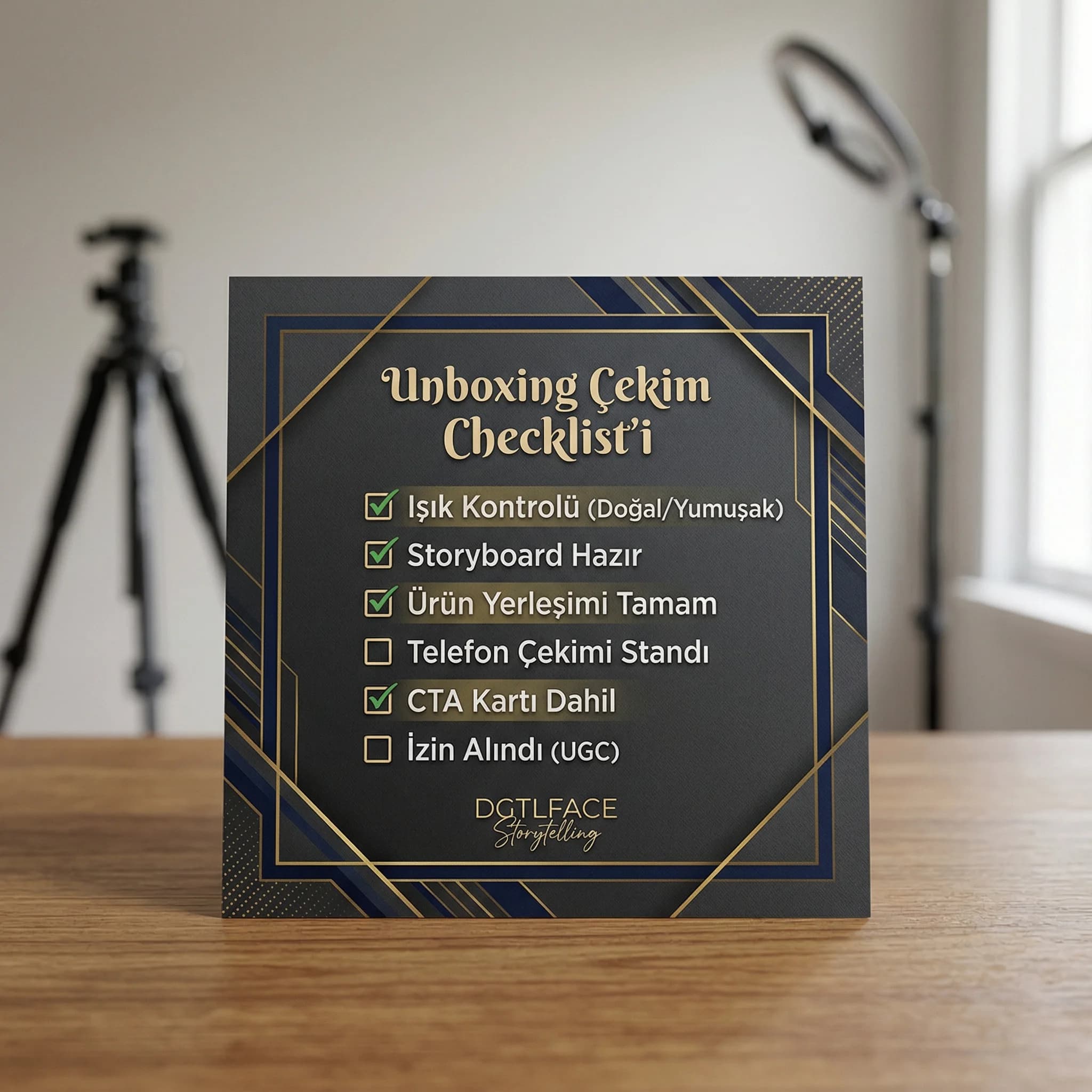 Unboxing çekim checklist’i, içerik üretimi ve otel bağlamı