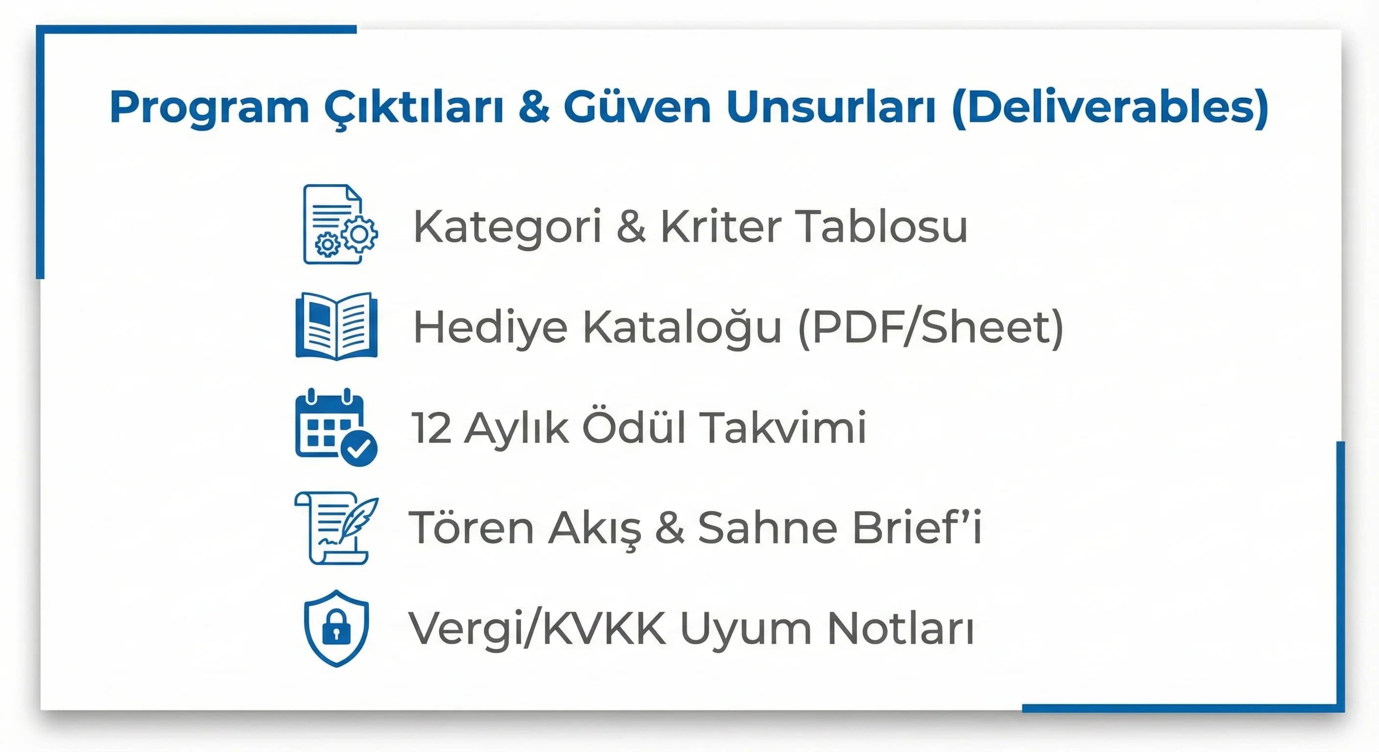 Program çıktıları ve güven unsurları, otel kültürü bağlamı