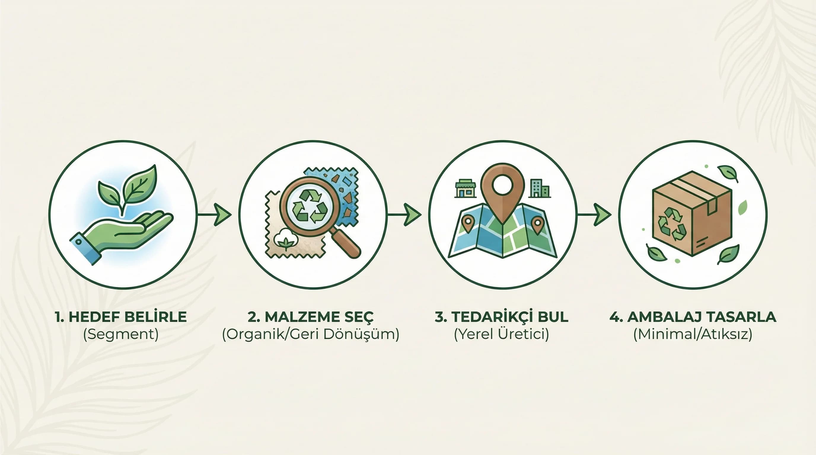 Sürdürülebilir hediye seçimi adımları, satınalma ve otel bağlamı