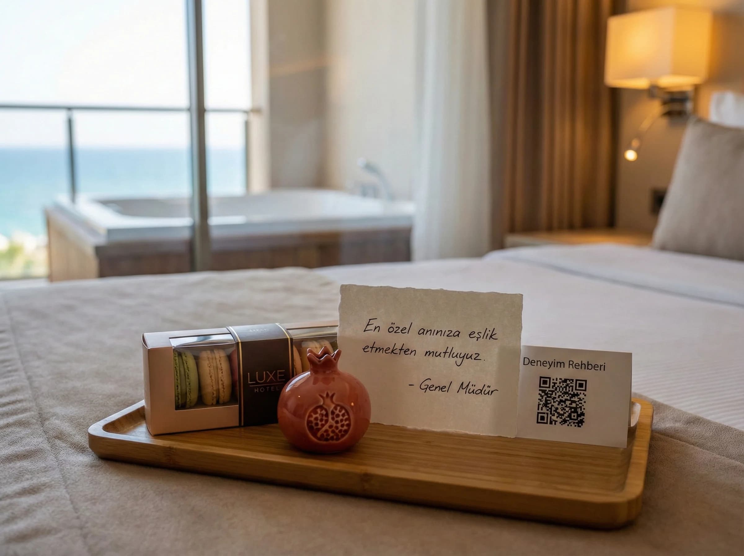 Balayı oda hediyesi, romantik sunum ve otel bağlamı