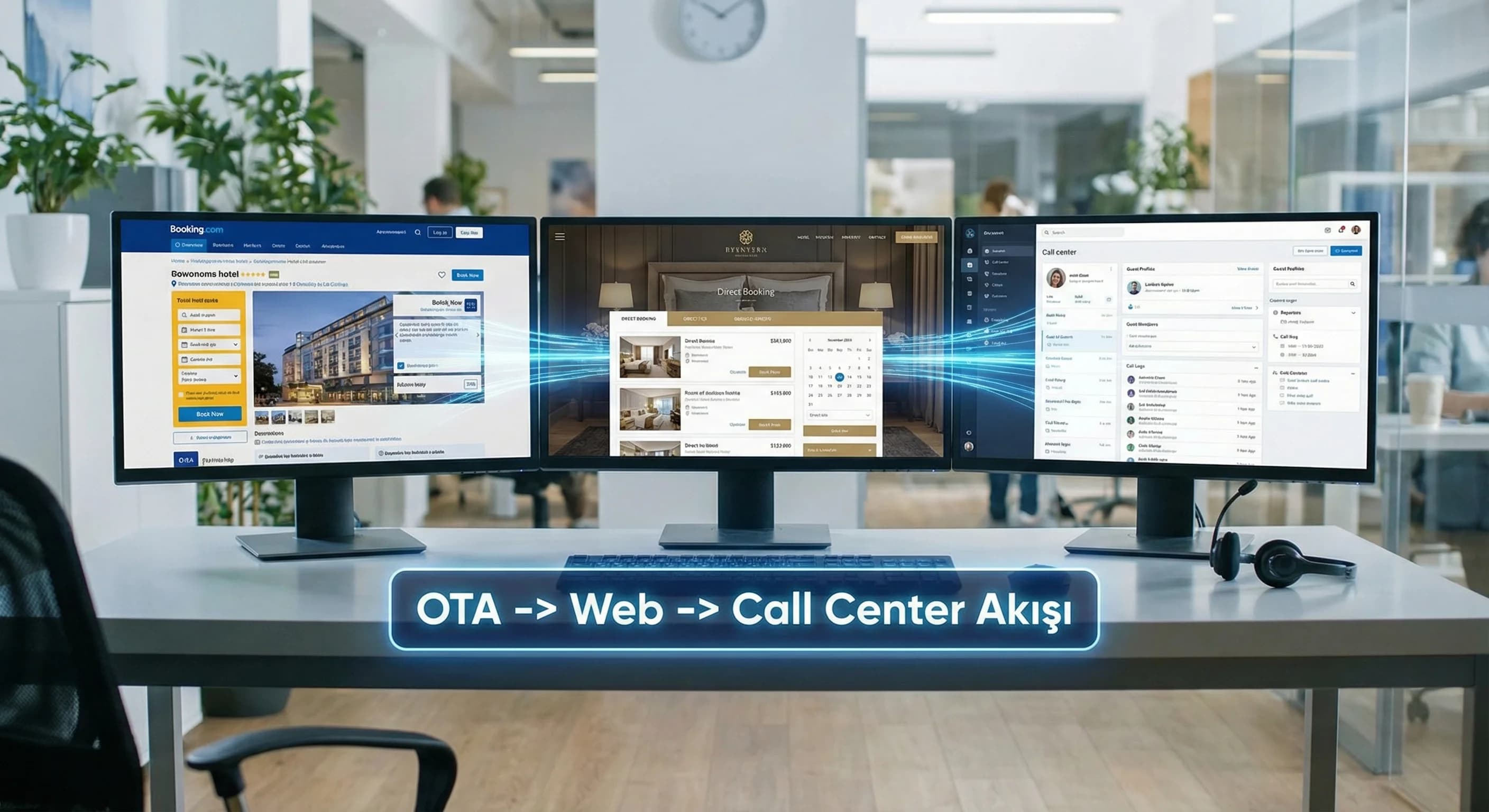 OTA–web–call center rol paylaşımı, amaç: başlangıç çerçevesi, otel gelir bağlamı