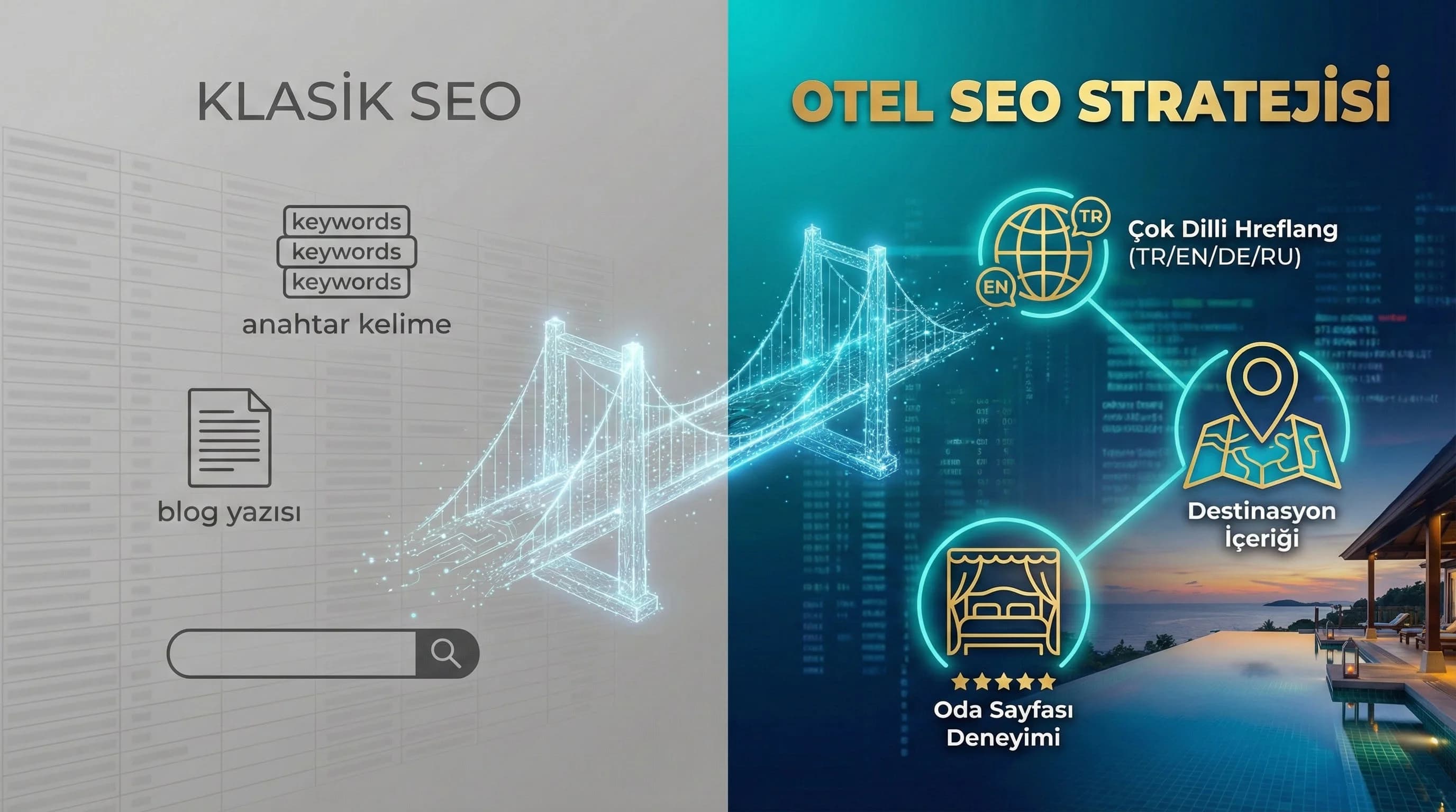 Otel SEO çerçevesi ayırıcı