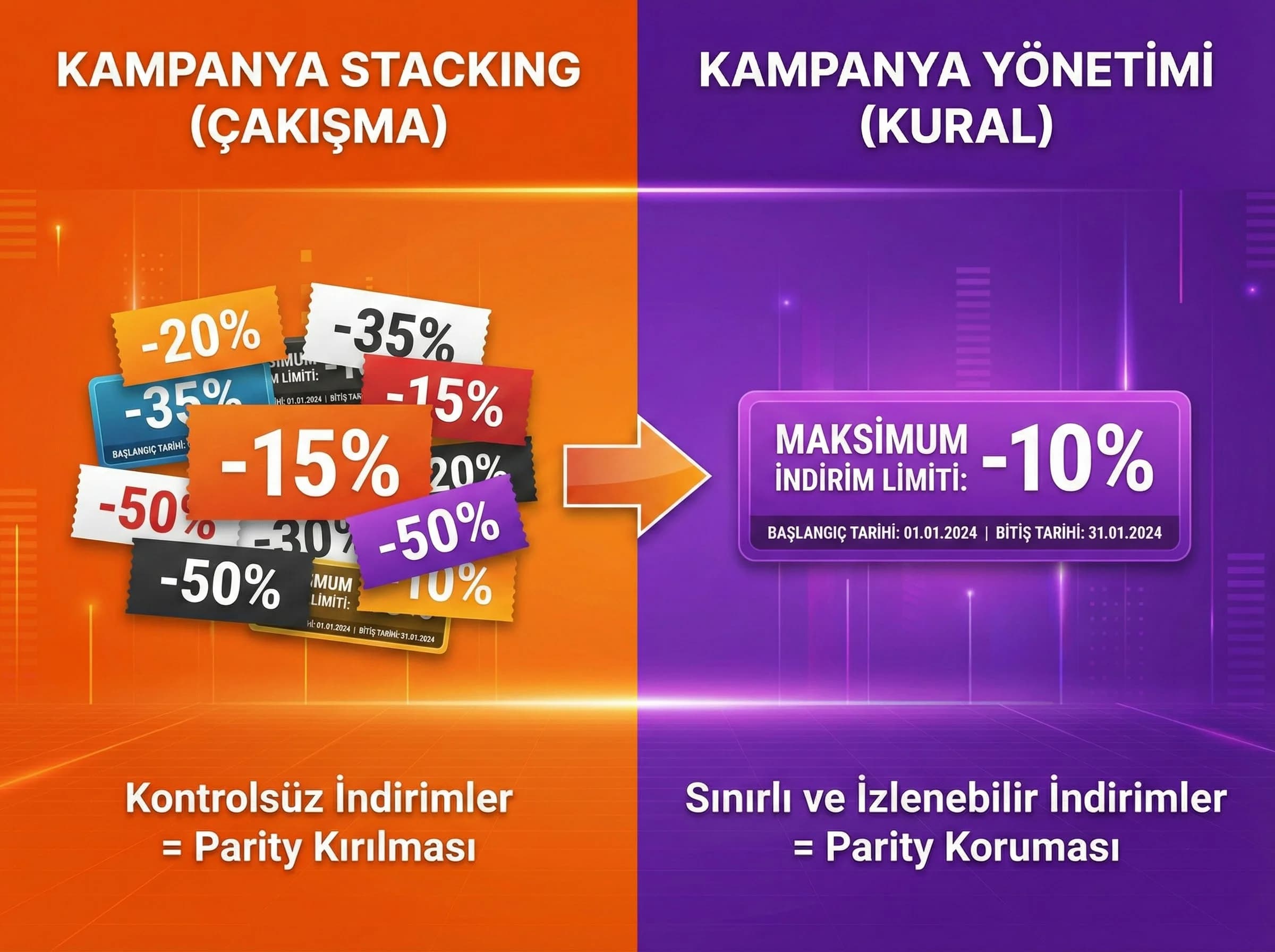 Kampanya ve parity ilişkisi bölüm görseli, otel kanal stratejisi