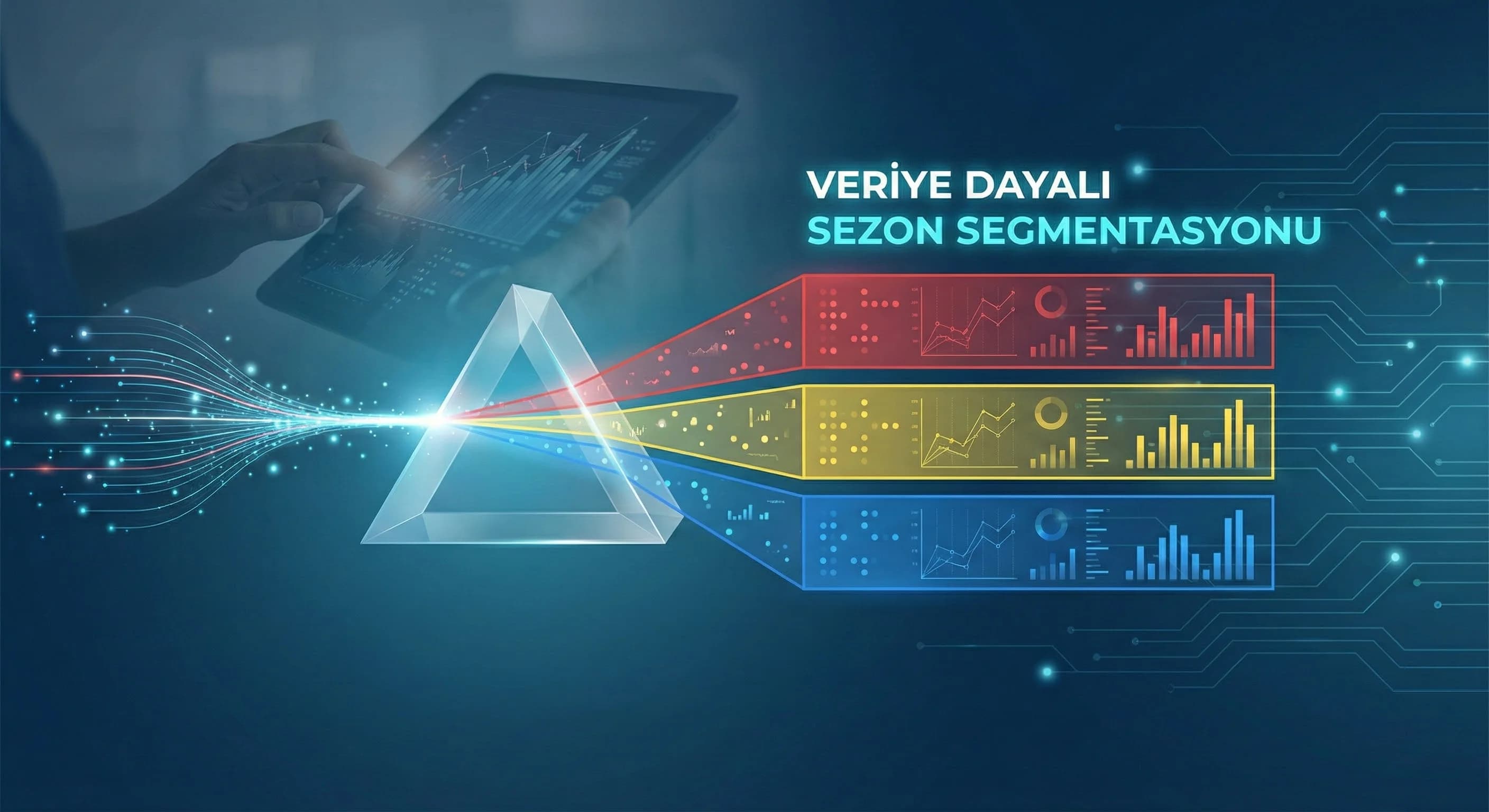 Sezon segmentasyonuna geçişi destekleyen sade bölüm ayırıcı görsel