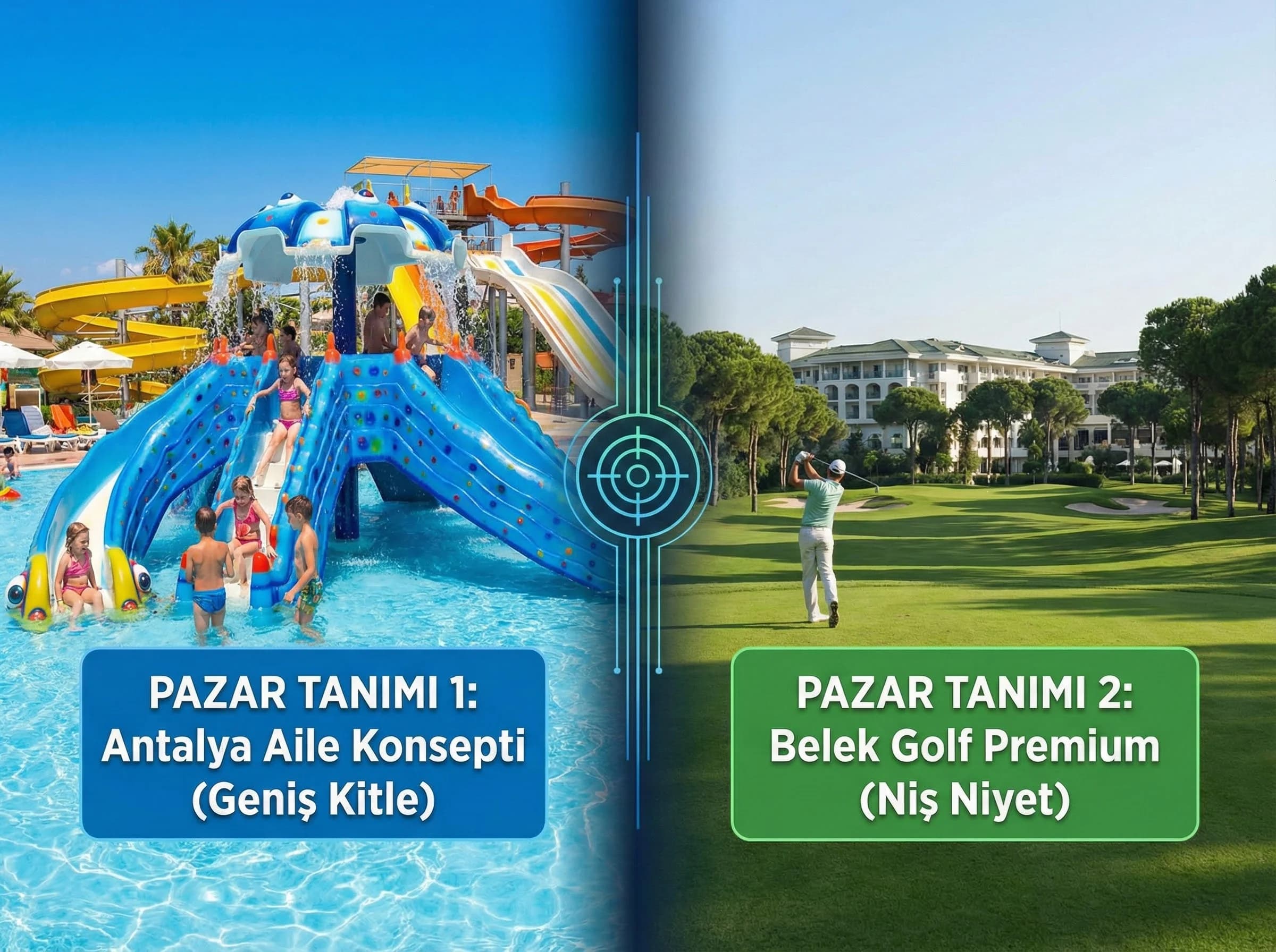 Hedefleme katmanlarına geçiş için ayırıcı görsel