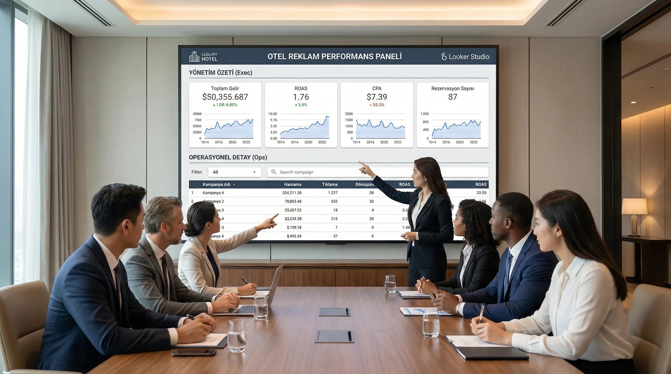 Oteller İçin Looker Studio Reklam Dashboard Tasarımı – Adım Adım Rehber
