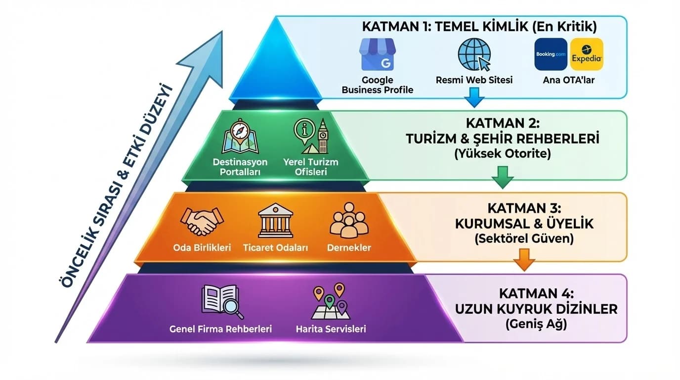 Otel citation haritası ve önceliklendirme diyagramı