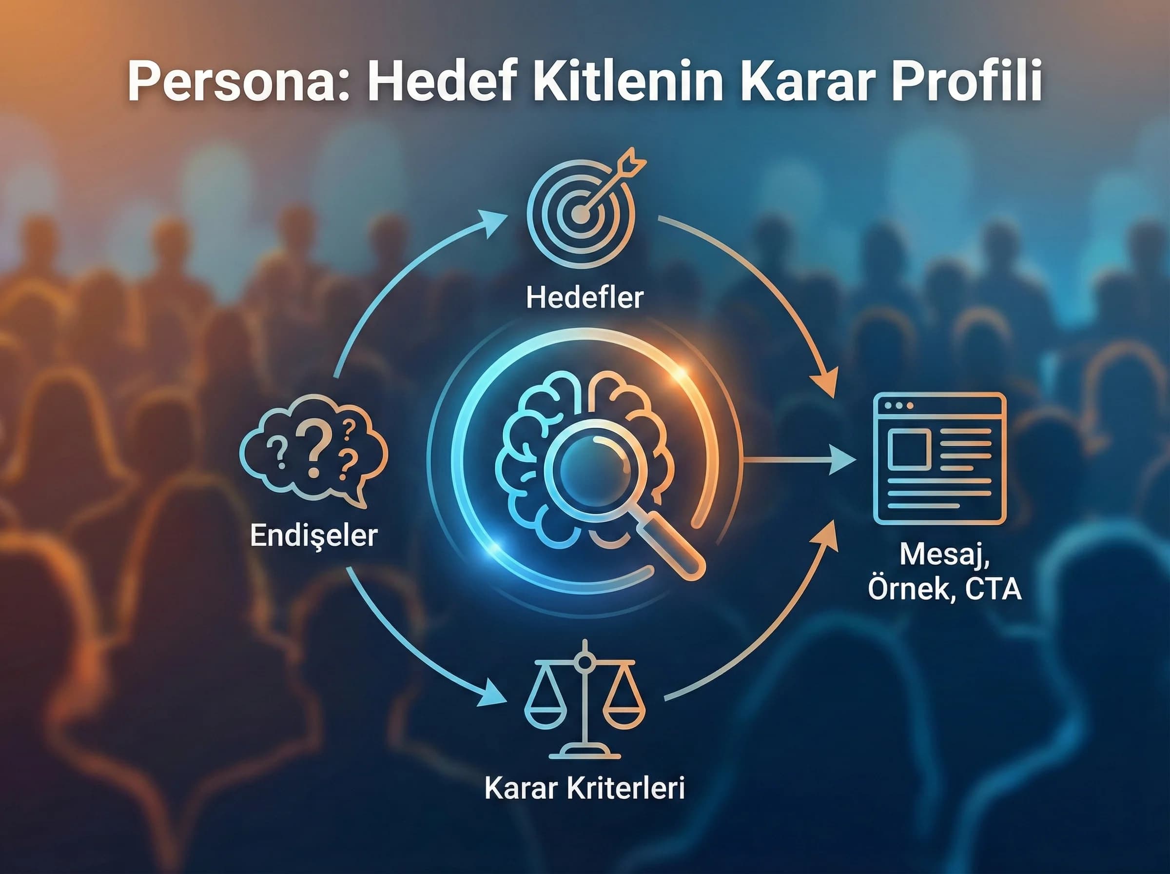 Persona tanımı ve karar kriterleri, içerik stratejisi bölümü ayracı