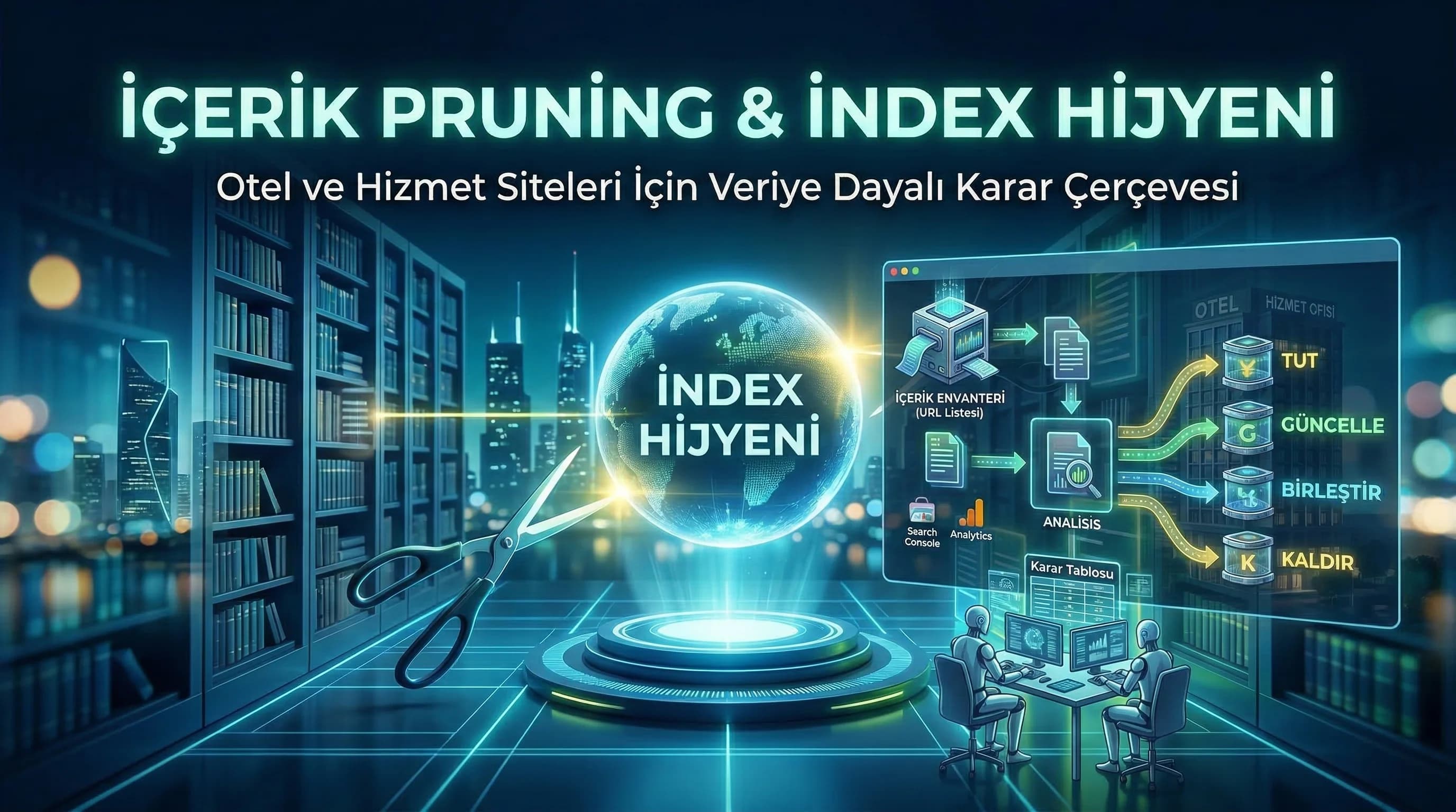 Tut-güncelle-birleştir-kaldır akışı, içerik envanteri yönetimi
