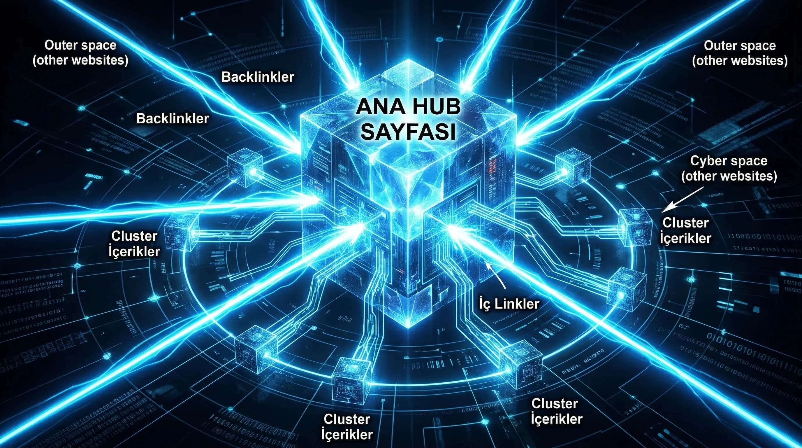 Silo/hub otorite haritası ve link akışı diyagramı