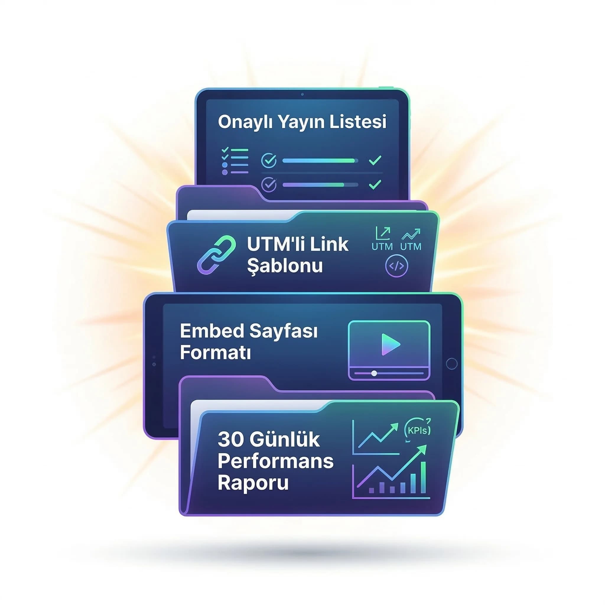Konukluk deliverables, yayın listesi link seti embed sayfaları rapor