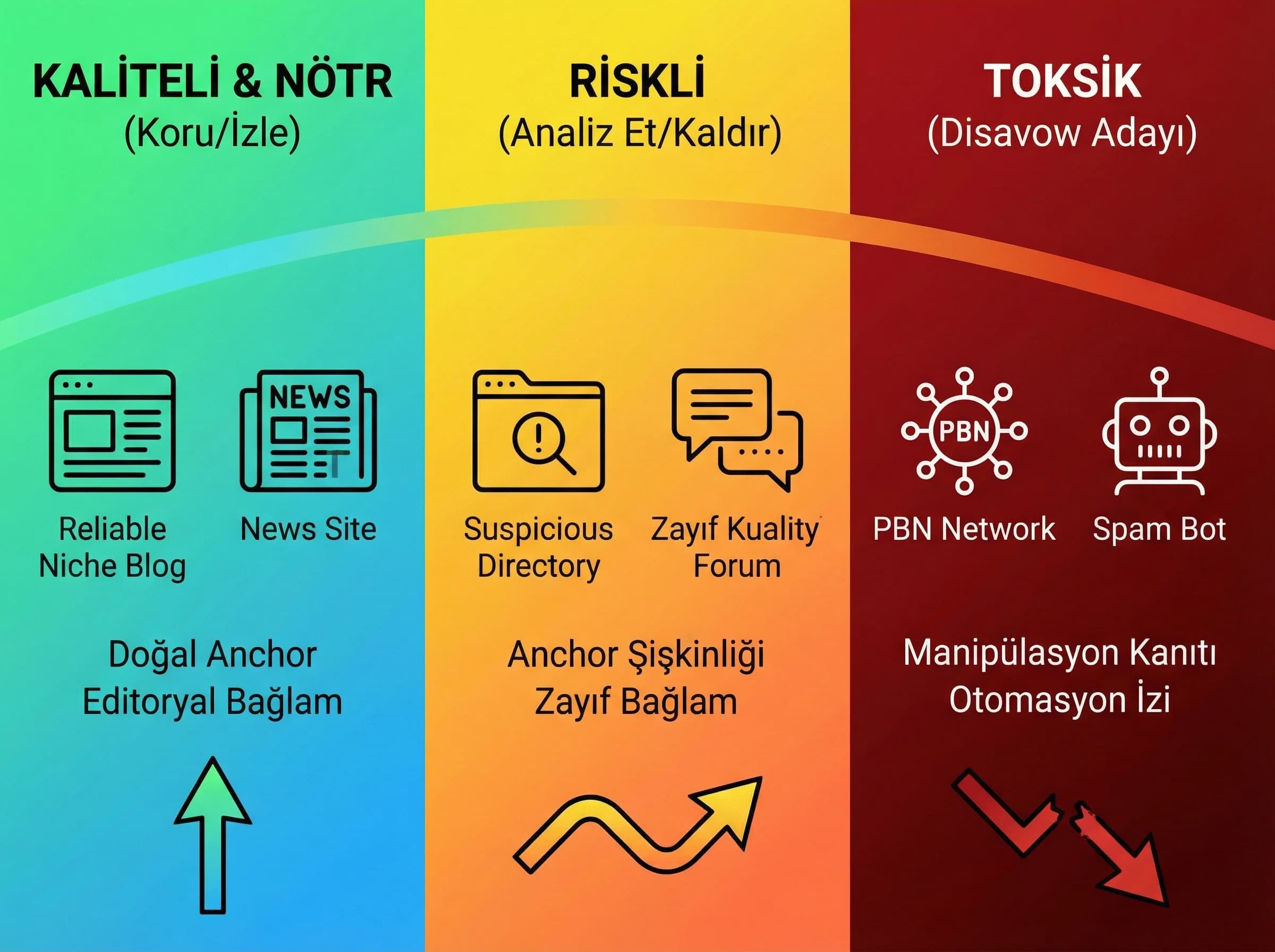 Risk sınıfları spektrumu, kaliteli–toksik ayracı