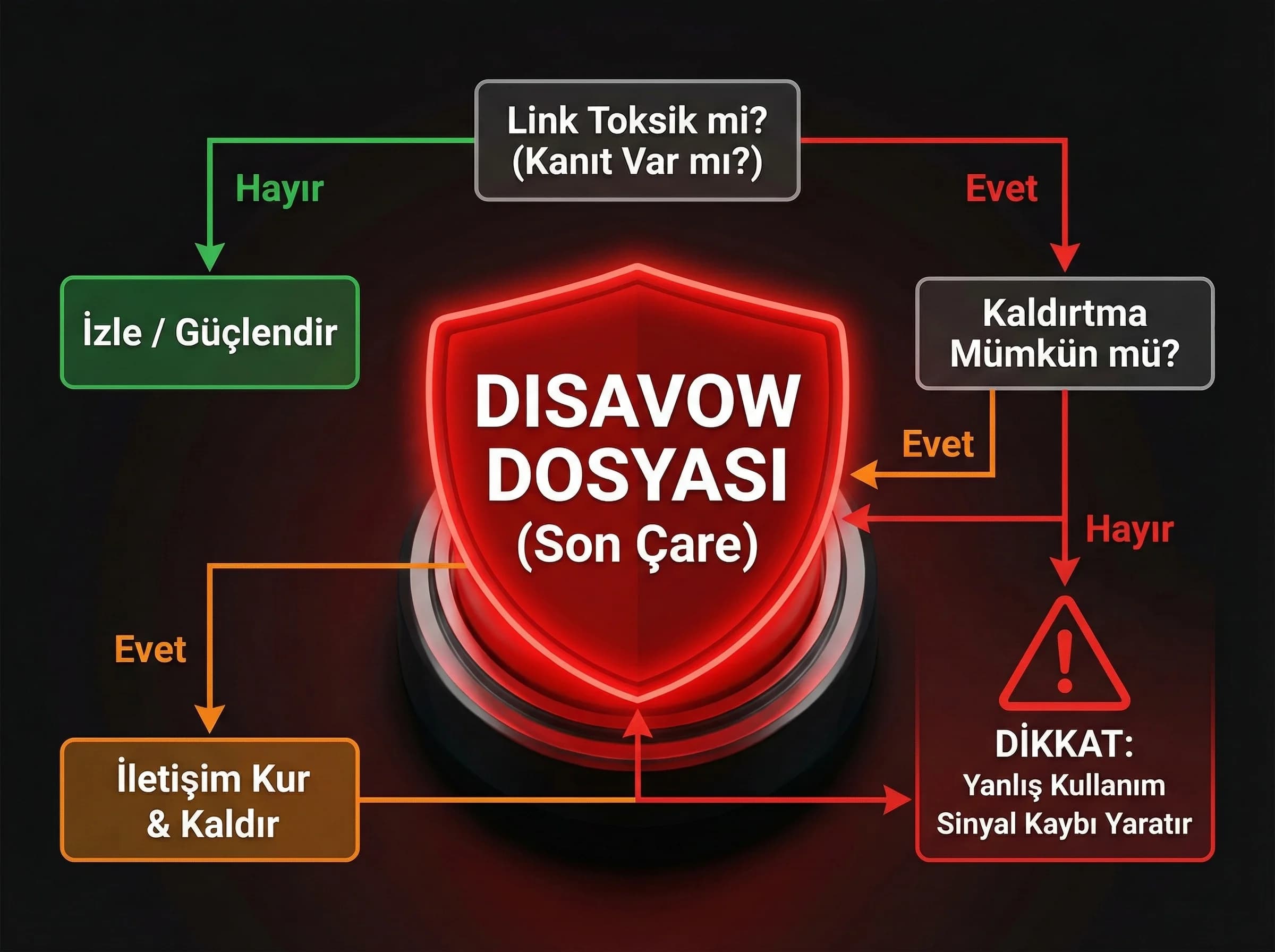 Disavow son çare kuralı, karar ağacı ayracı