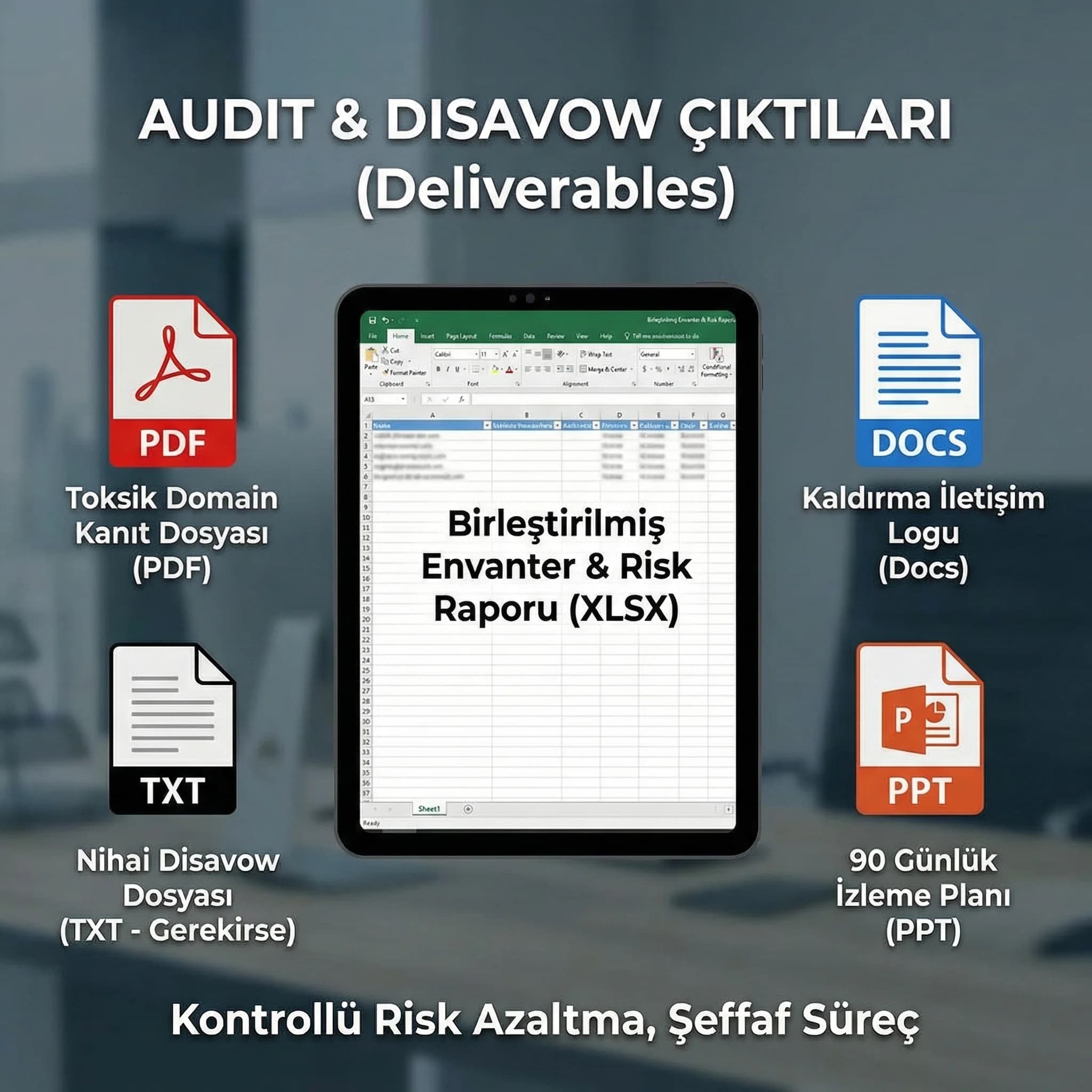 Audit deliverables kanıt kartı, rapor ve aksiyon planı