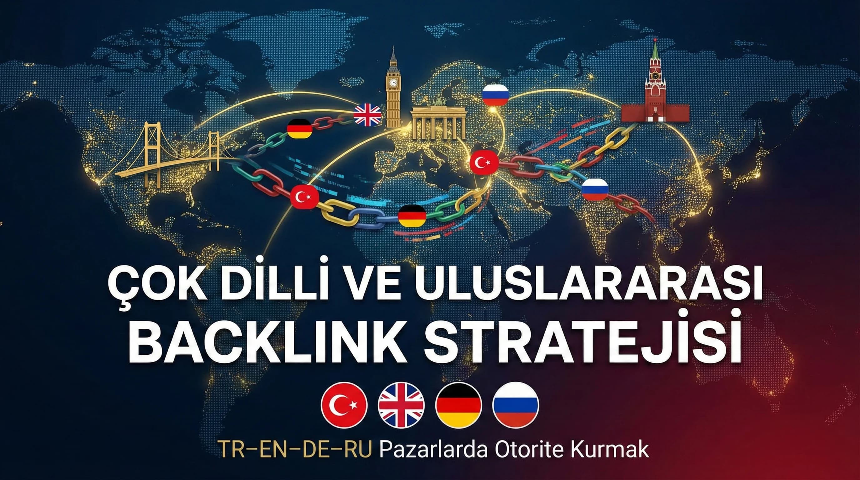 Çok Dilli ve Uluslararası Backlink Stratejisi: TR–EN–DE–RU Pazarlarda Otorite Kurmak
