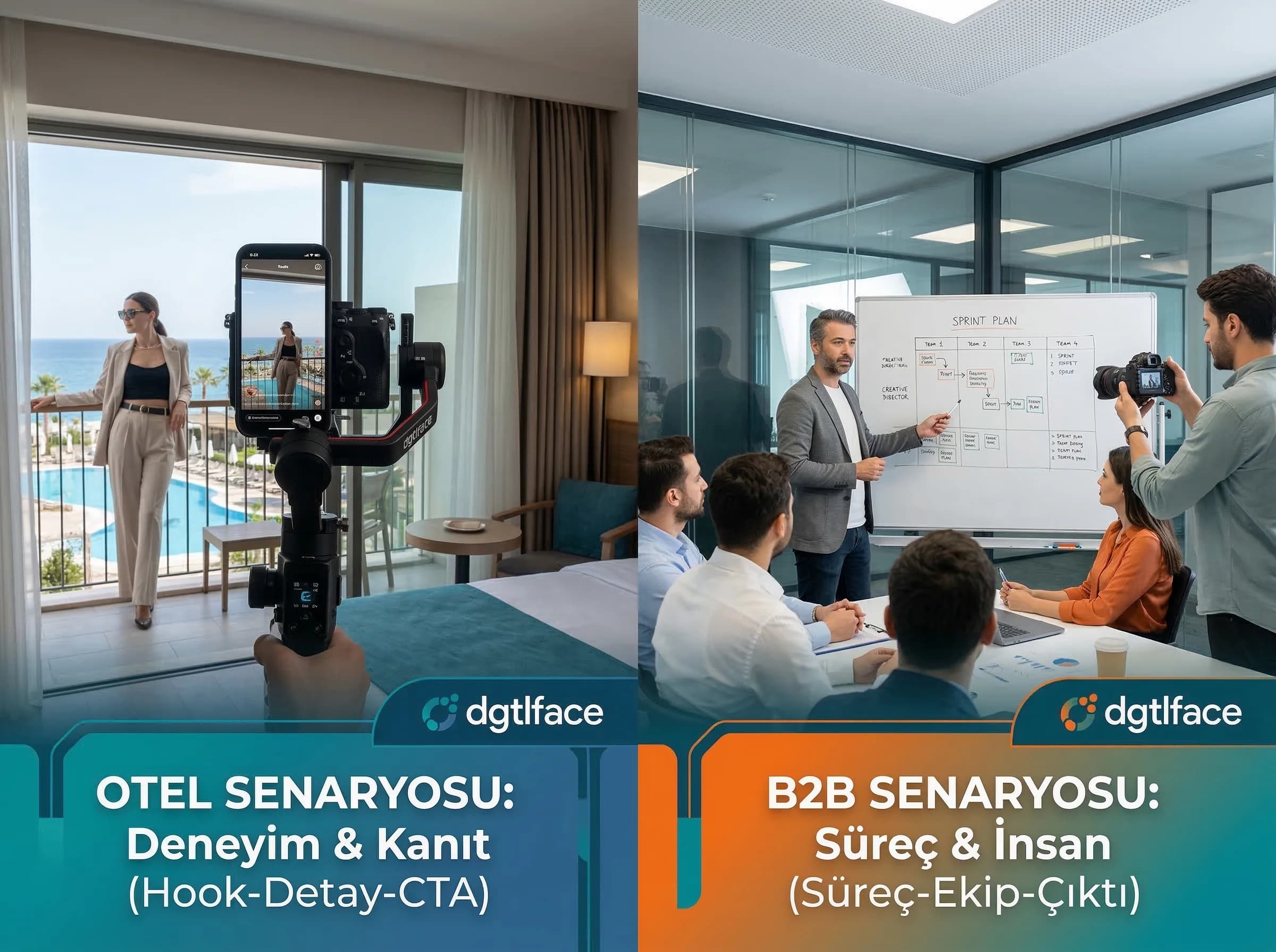 Otel ve B2B çekim senaryoları bölüm ayırıcı görseli