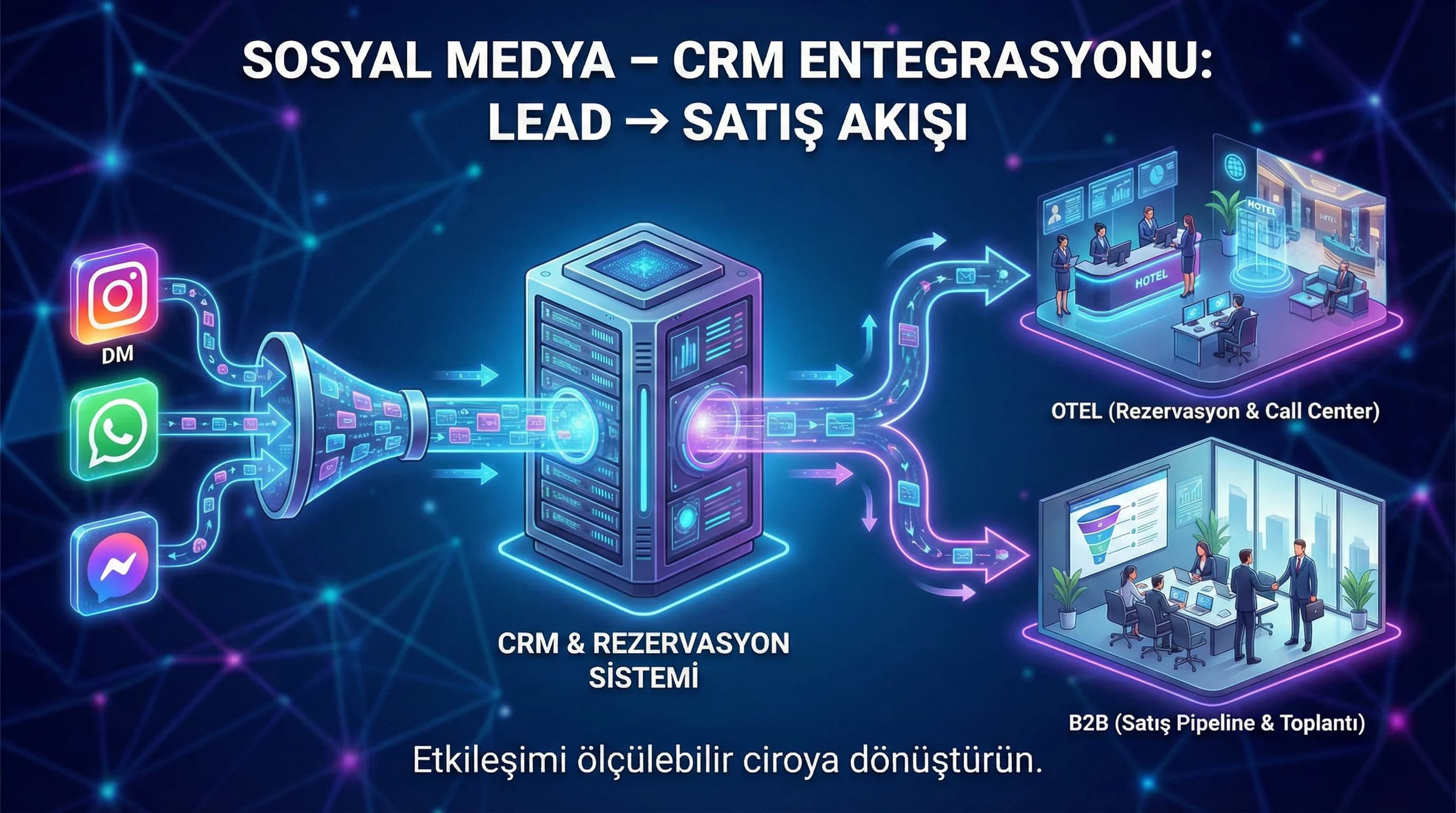 Satış, Rezervasyon ve CRM Ekipleri ile Sosyal Medya Entegrasyonu Nasıl Kurulur?