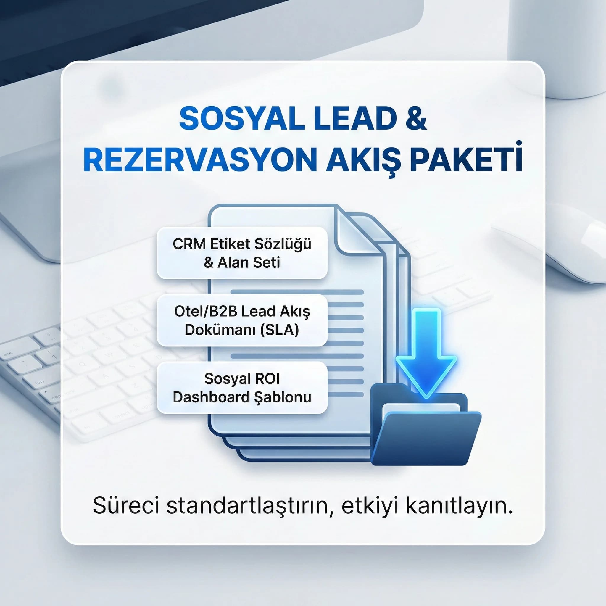 CRM etiket sözlüğü akış dokümanı ve dashboard deliverables setini özetleyen proof kartı