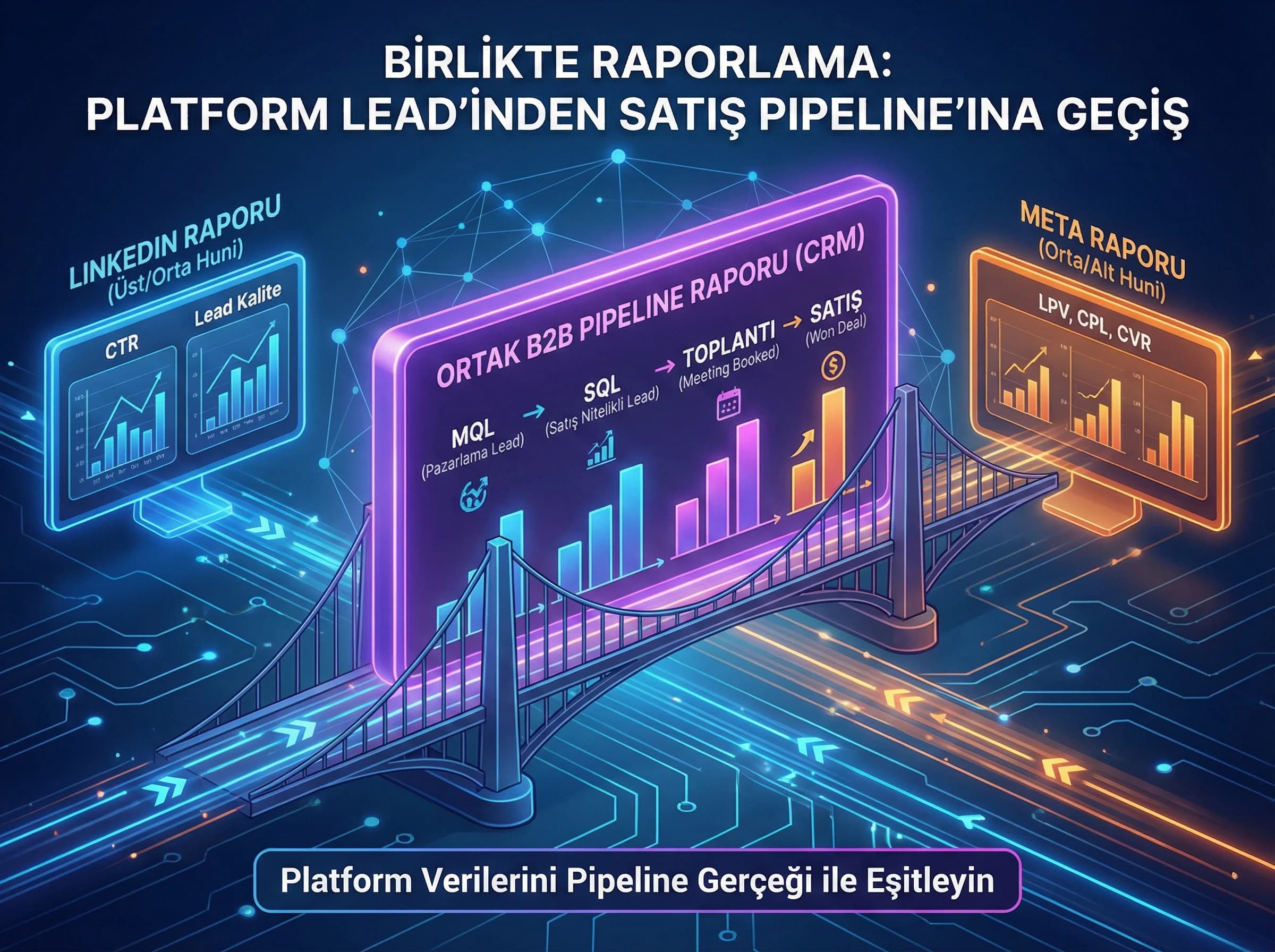 Raporlama ve pipeline okuma, LinkedIn Meta optimizasyon bölümü