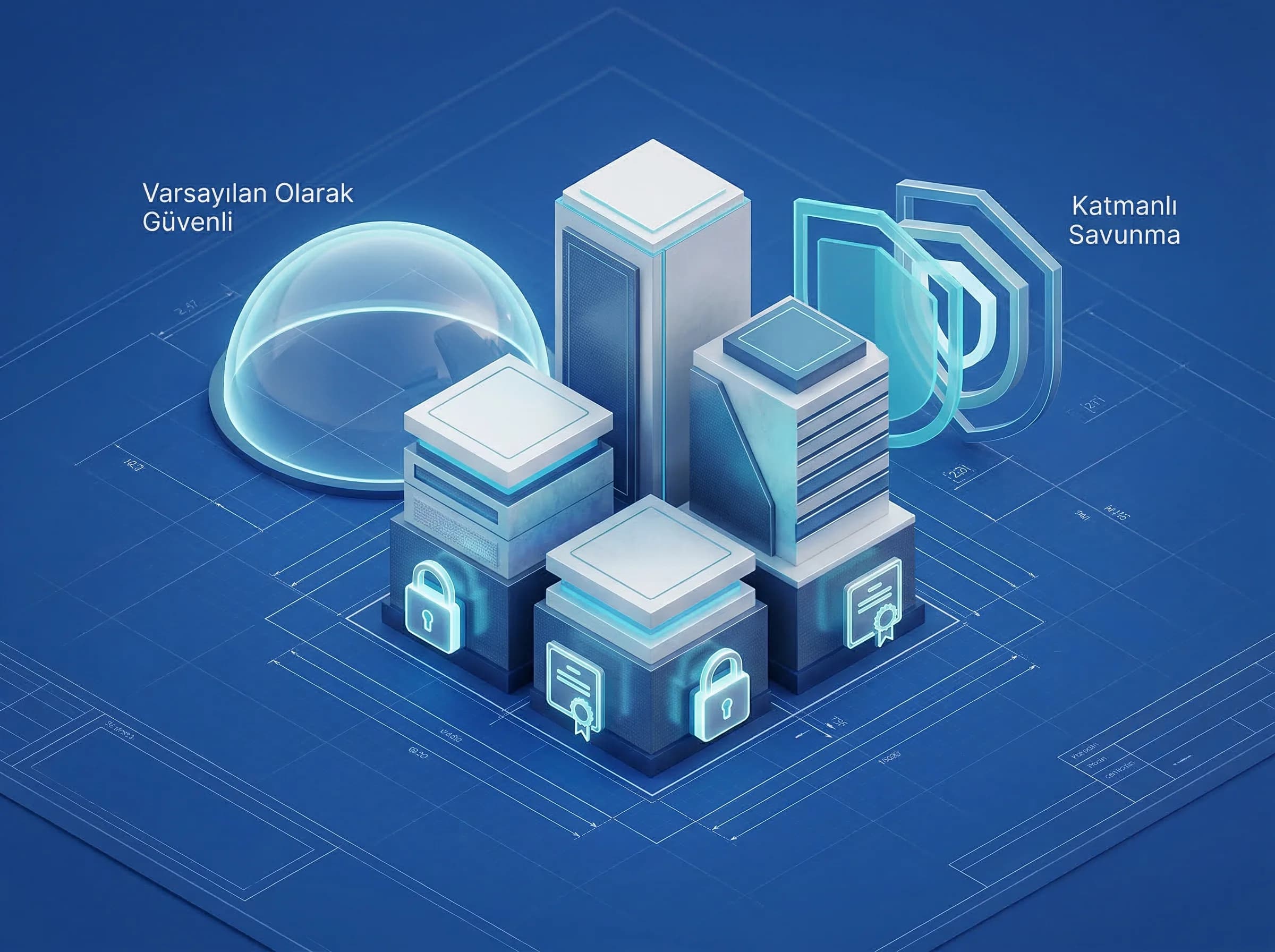 Security by design temel prensipler bölüm ayırıcı, otel ve B2B risk azaltma