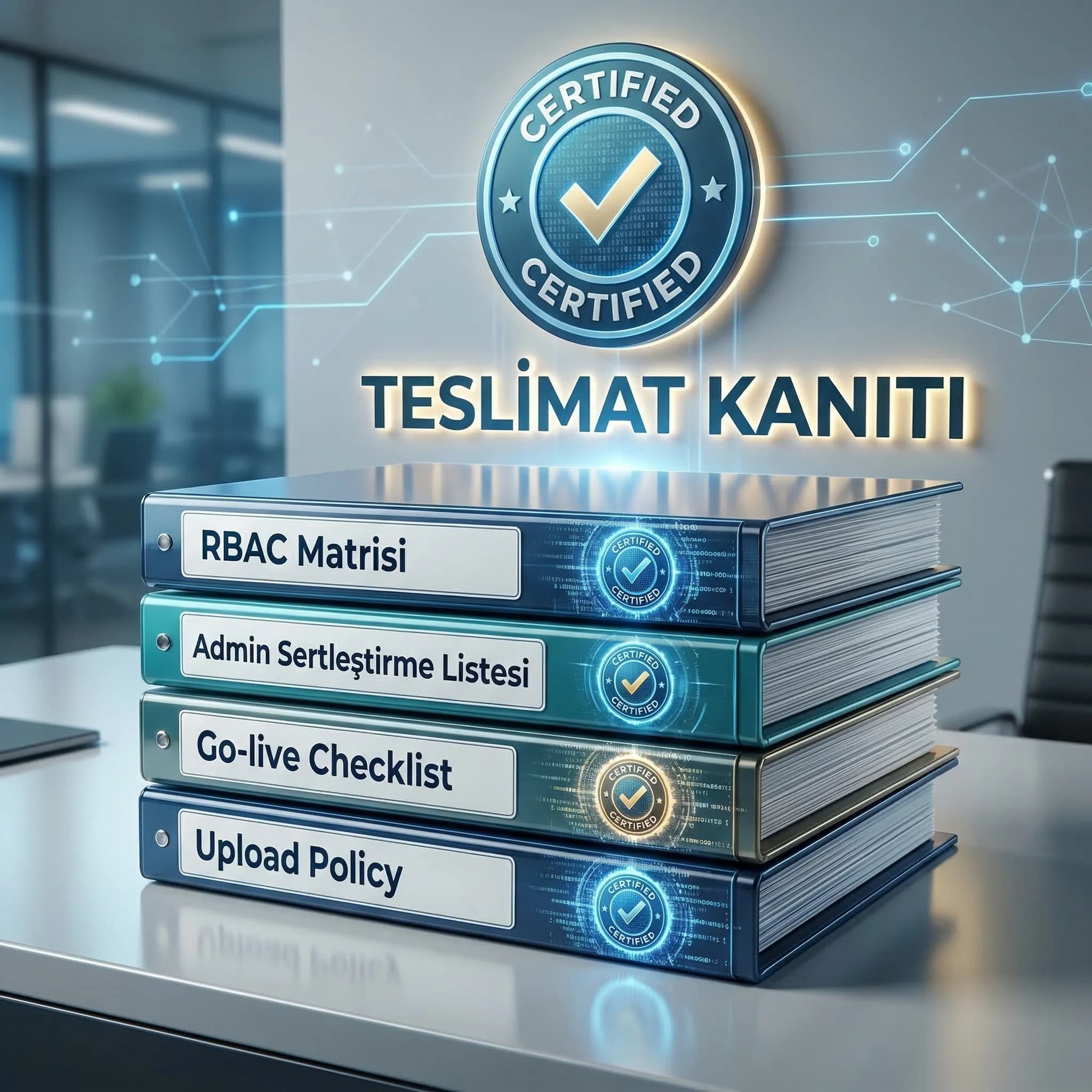 Güvenlik hardening deliverables kanıt kartı, admin panel ve form koruması