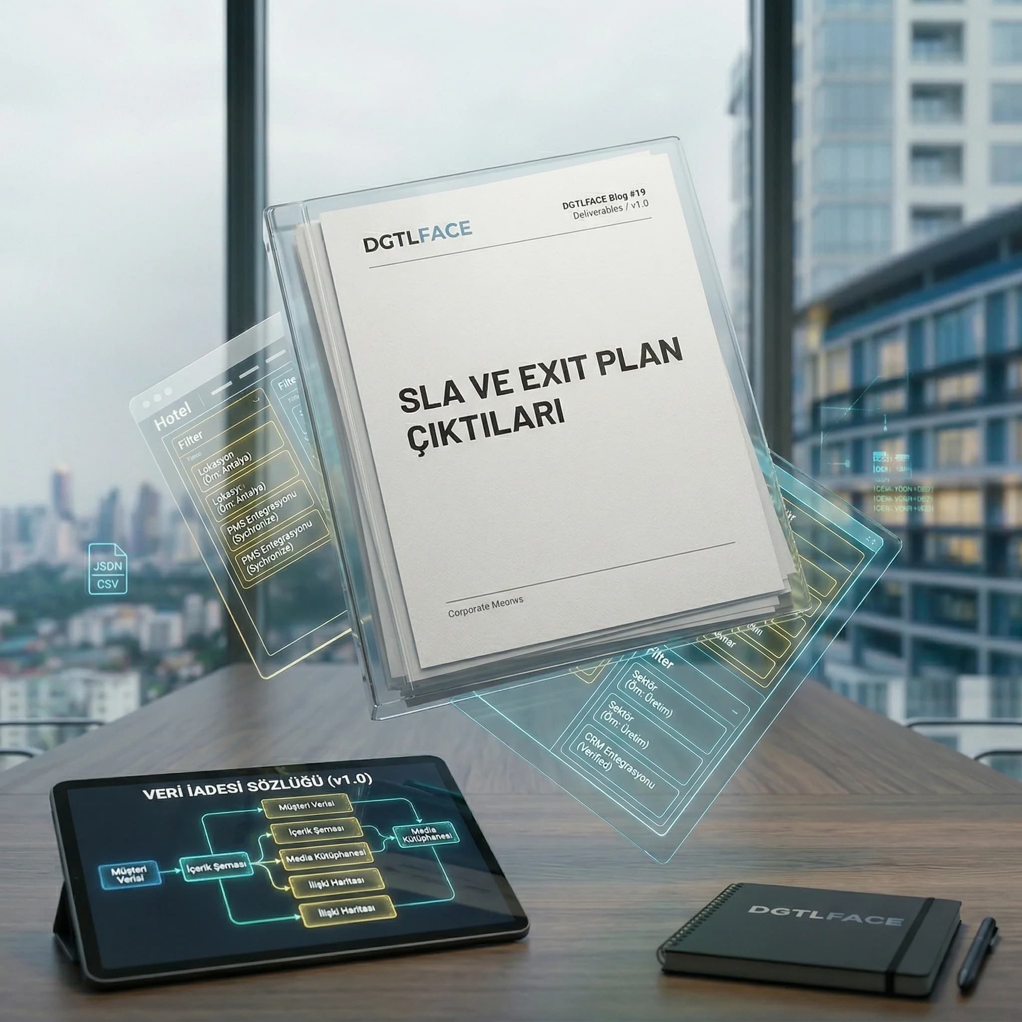 SLA exit plan deliverables kartı, güven unsuru bağlamı