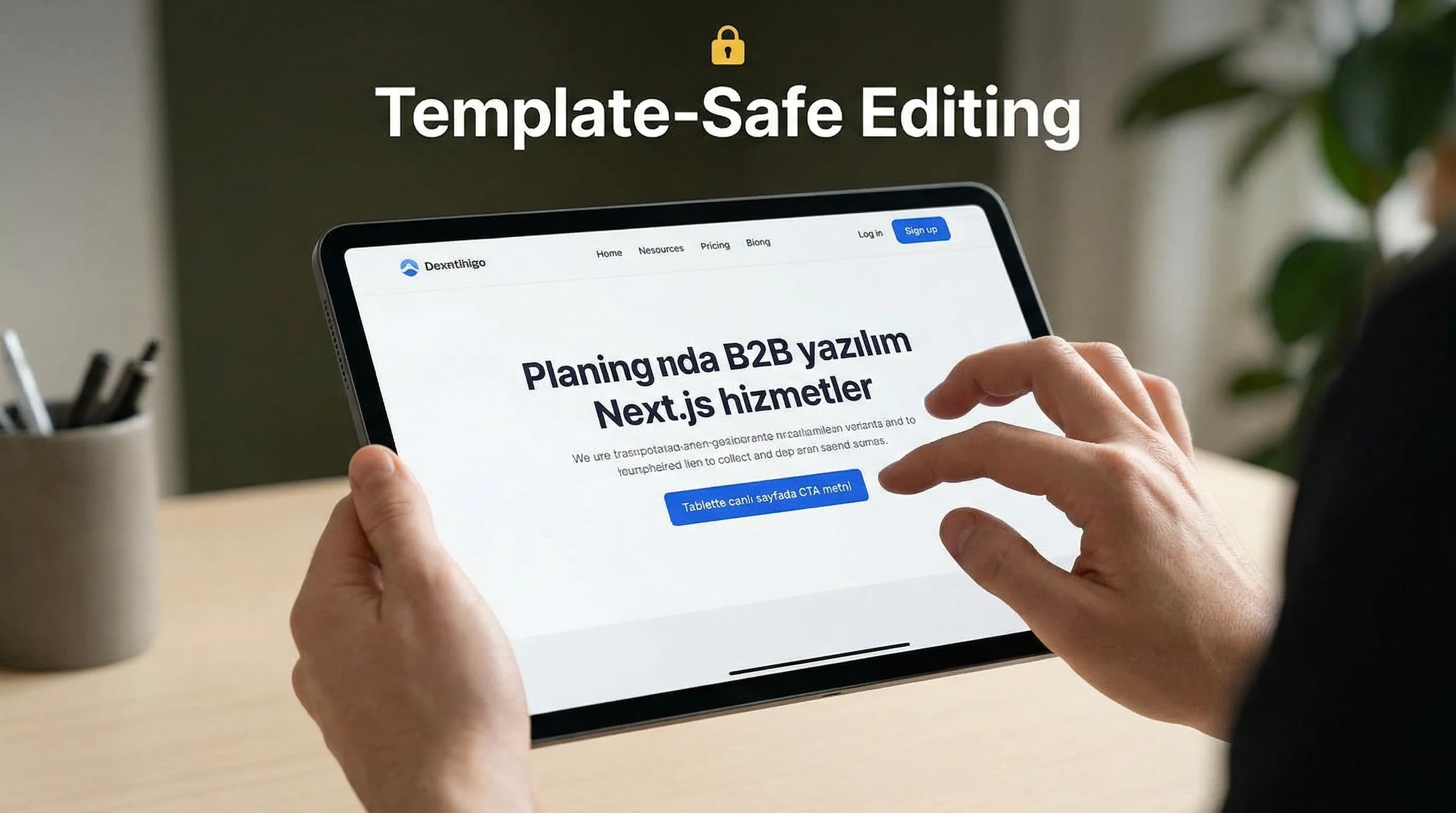 Preview URL ve sayfada düzenle özeti, template-safe editing bağlamı